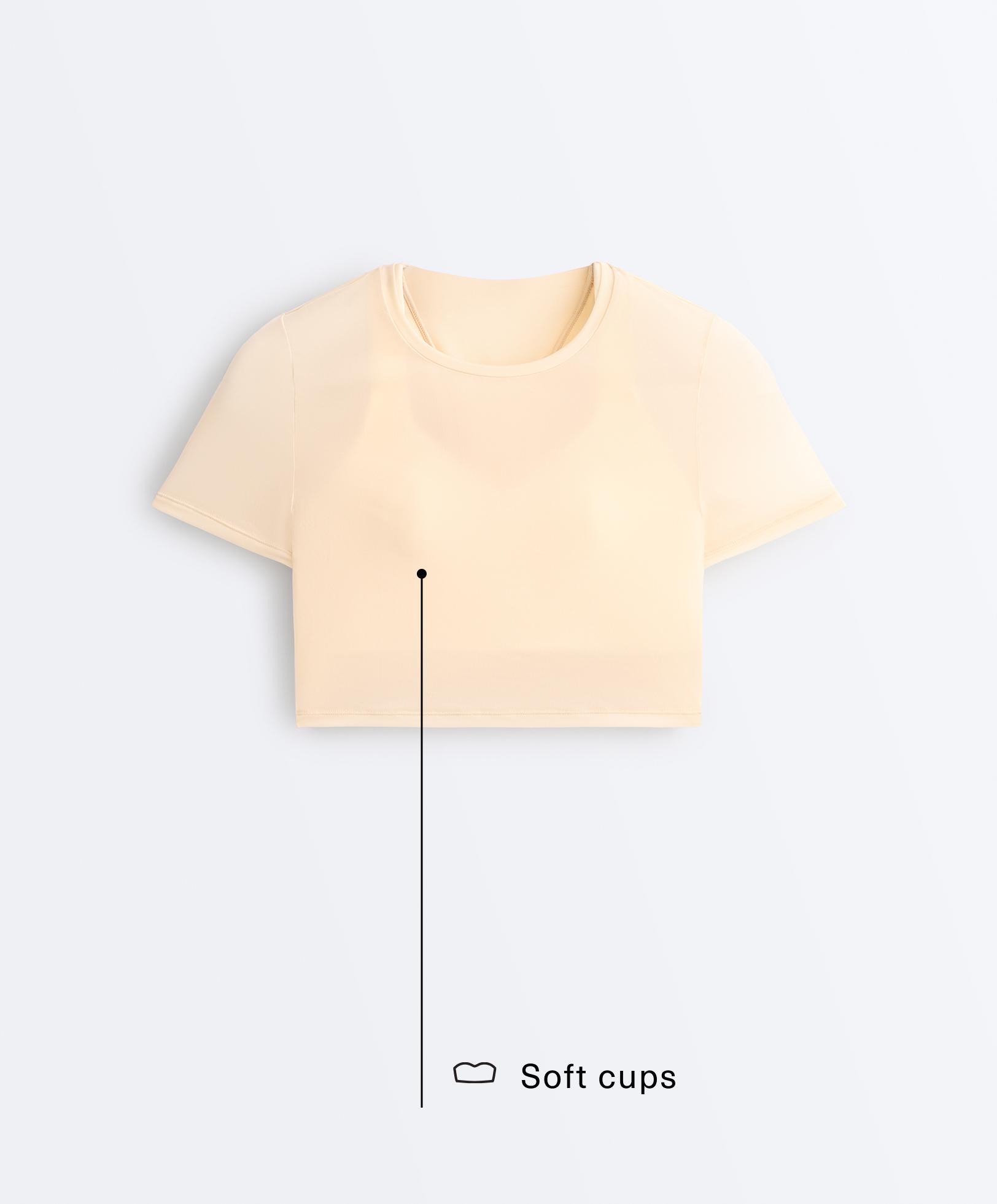 Short-sleeved sheer tank top