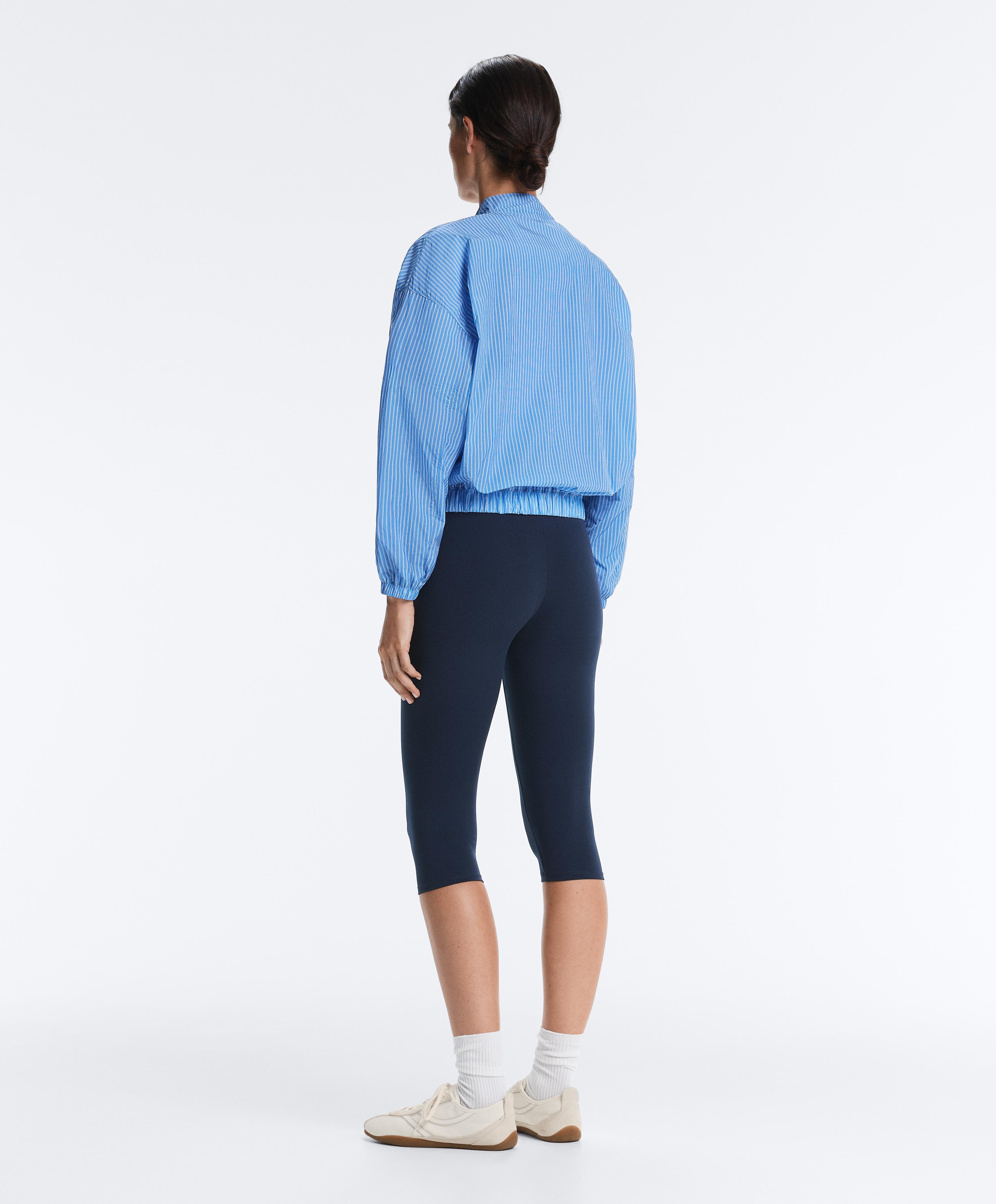 Track jacket with stripes — PALE LAVENDER BLUE