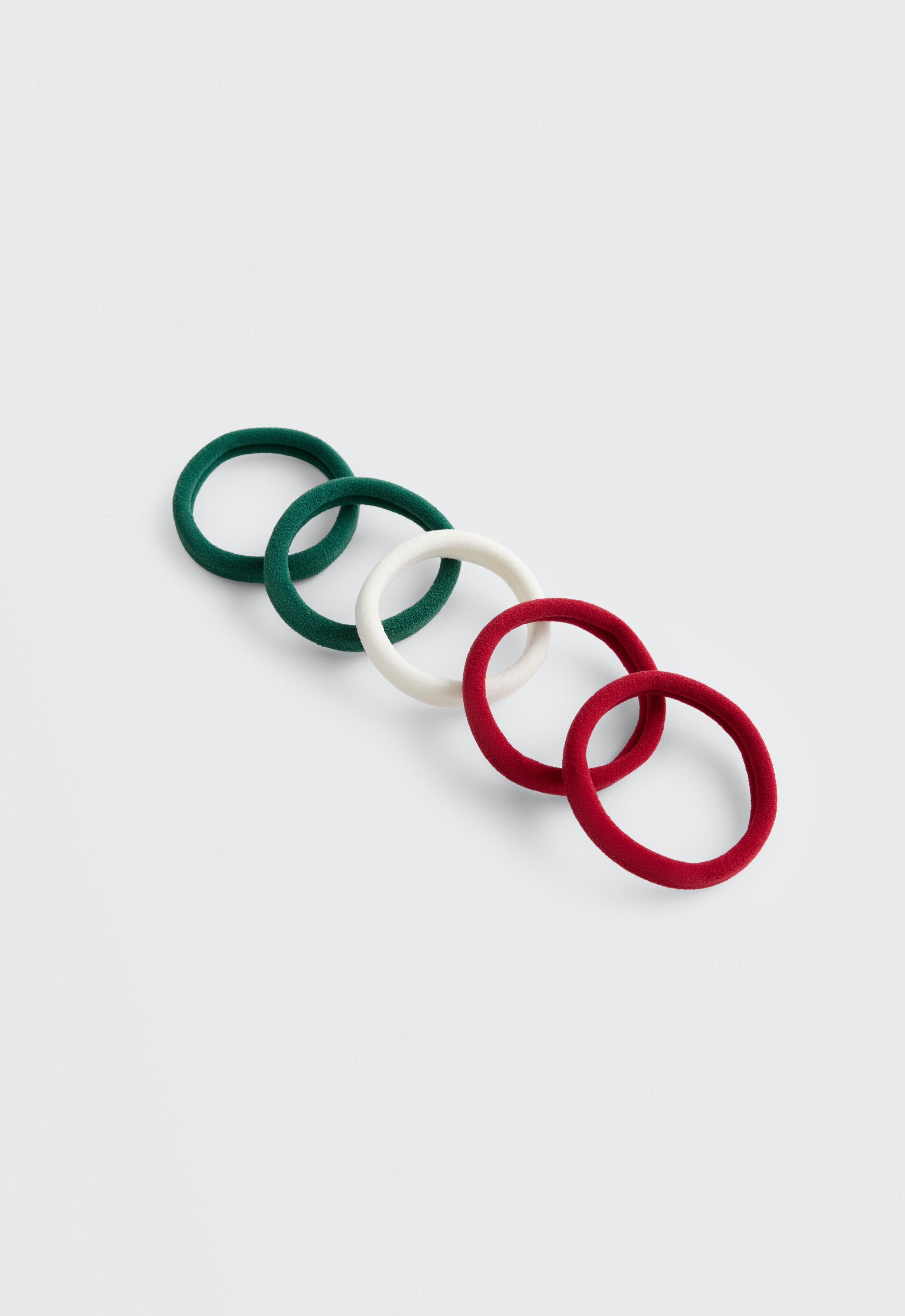 5 smooth hair ties