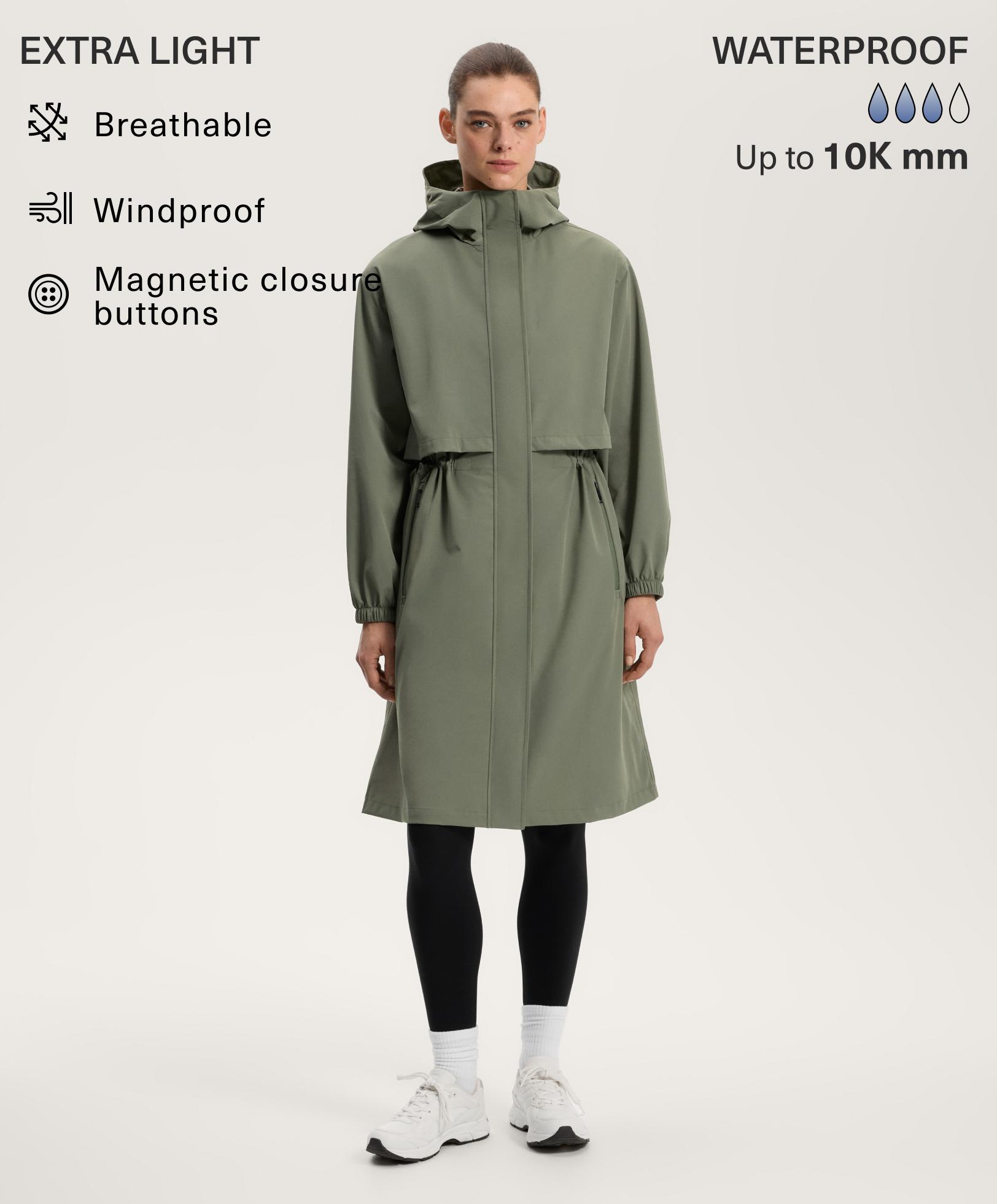 10k extra lightweight long waterproof jacket 10k extra lightweight long waterproof jacket