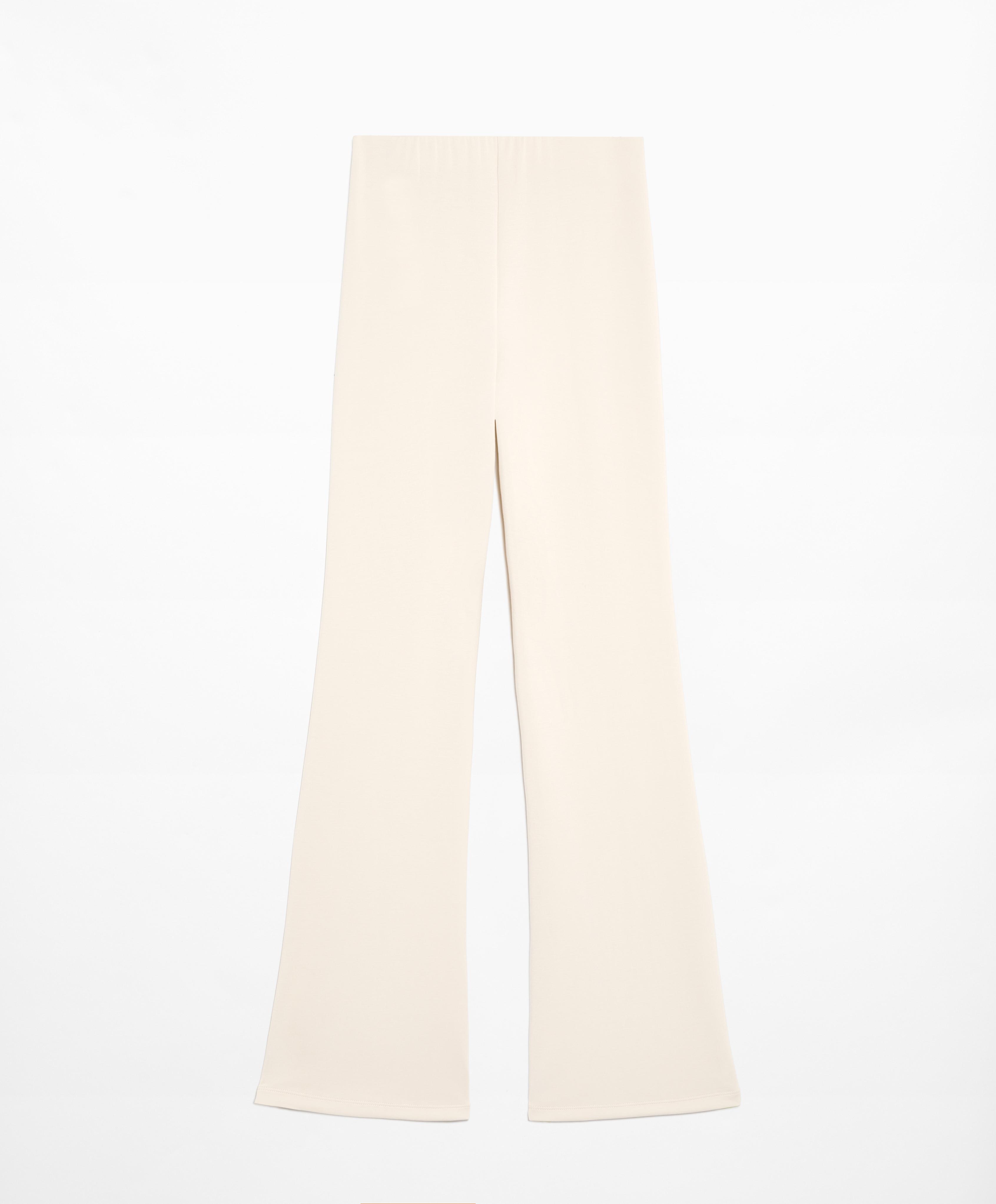 Crease flare trousers with modal