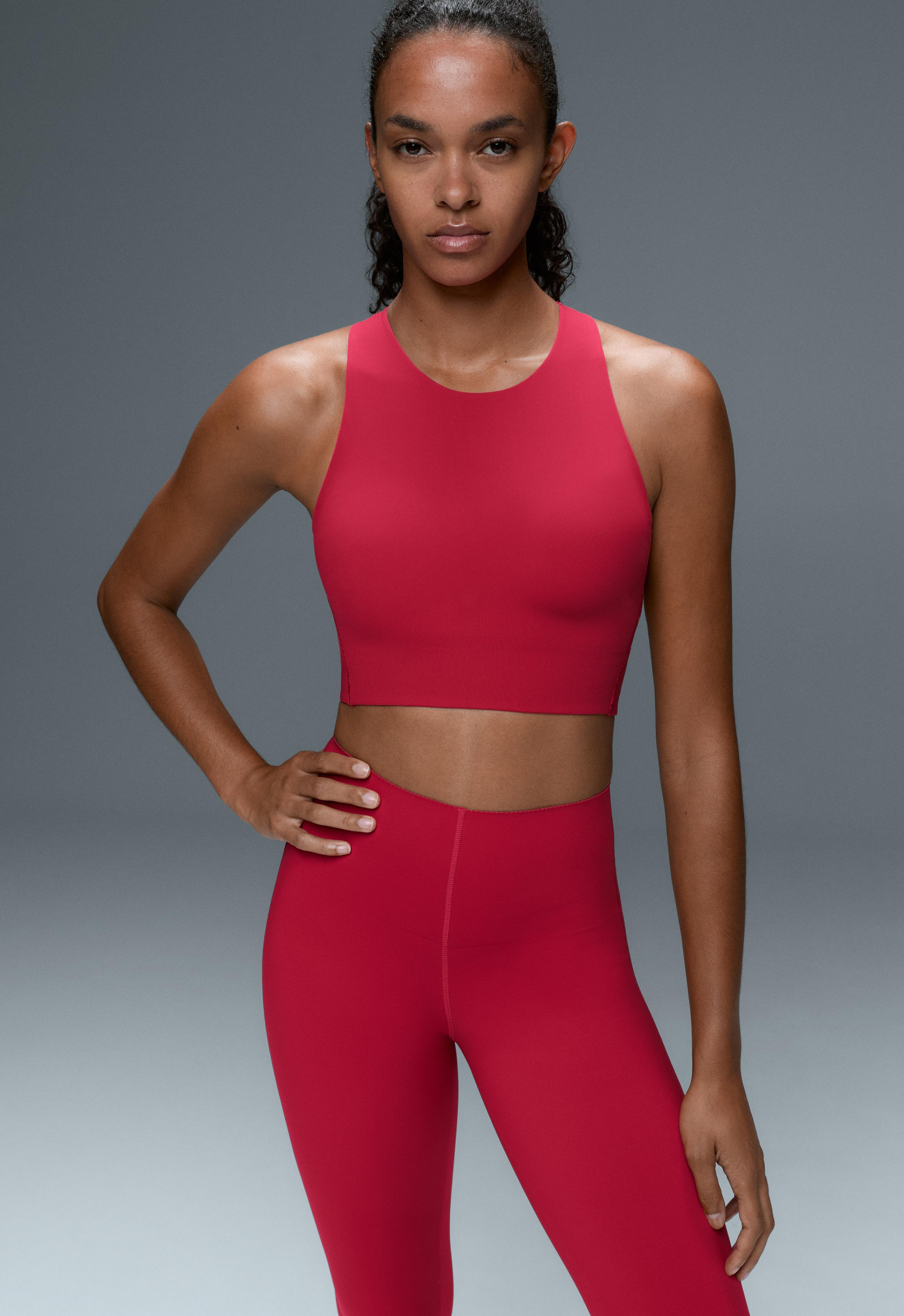 Light Touch crossover back tank top — RED