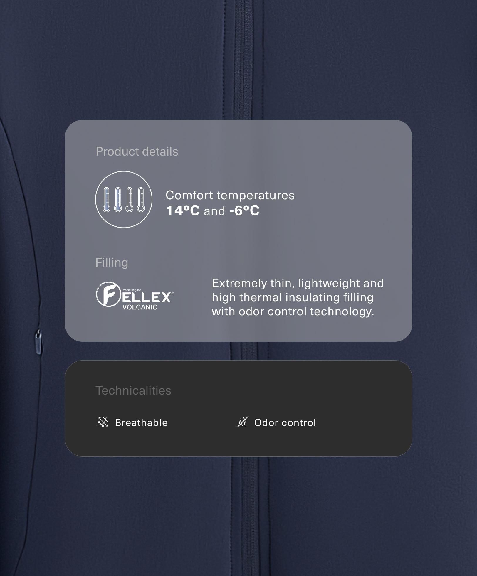 Veste technique matelassée FELLEX® Volcanic