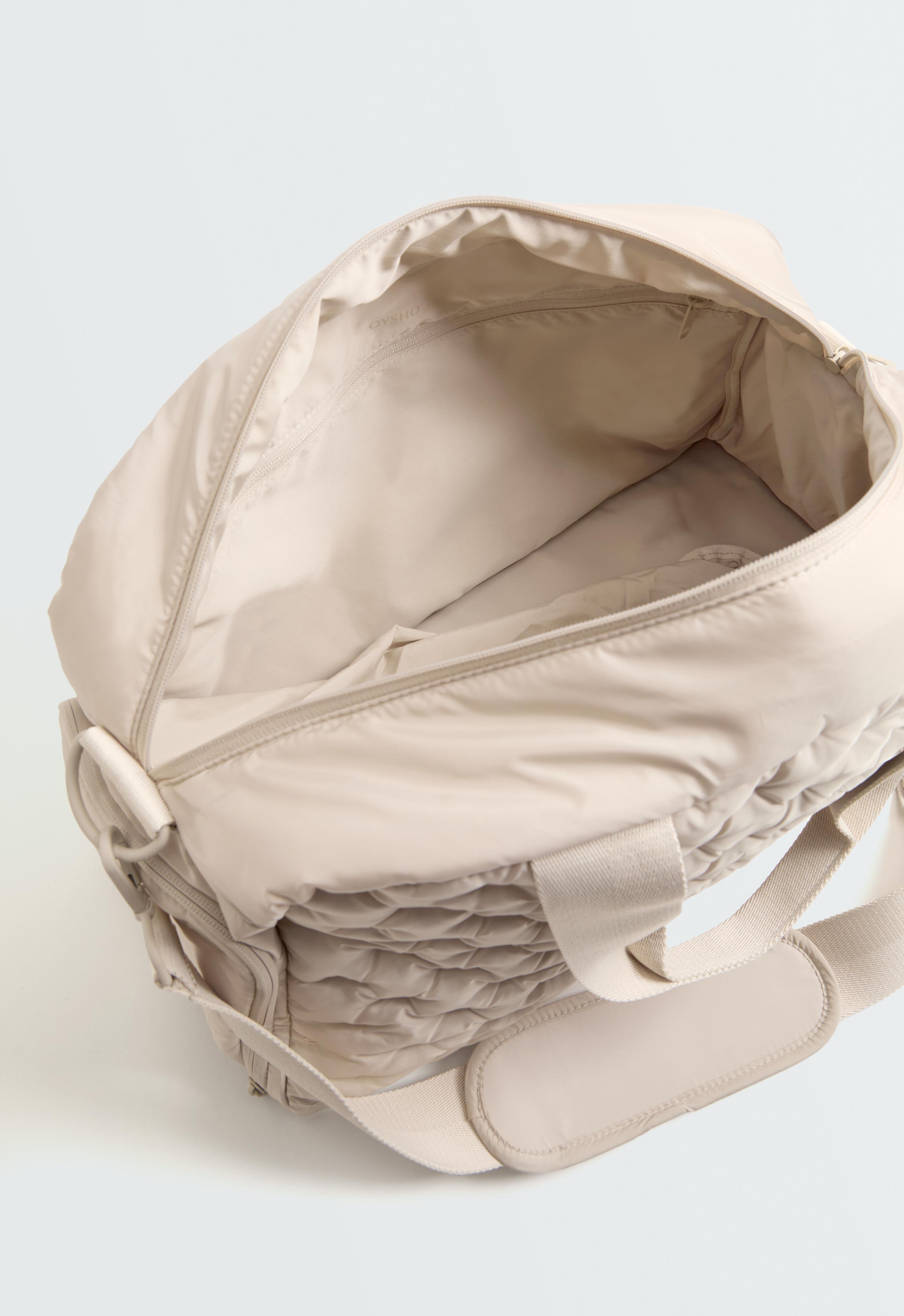 Padded technical sports bag — ECRU