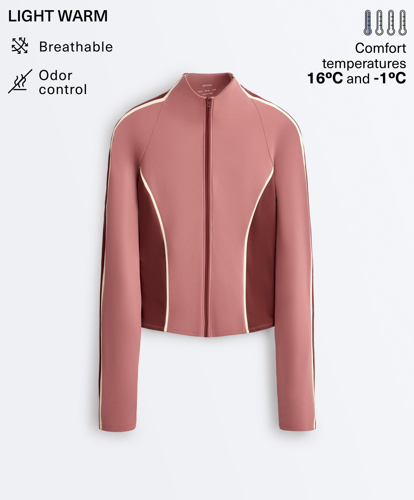 Light warm technical jacket — PALE PINK