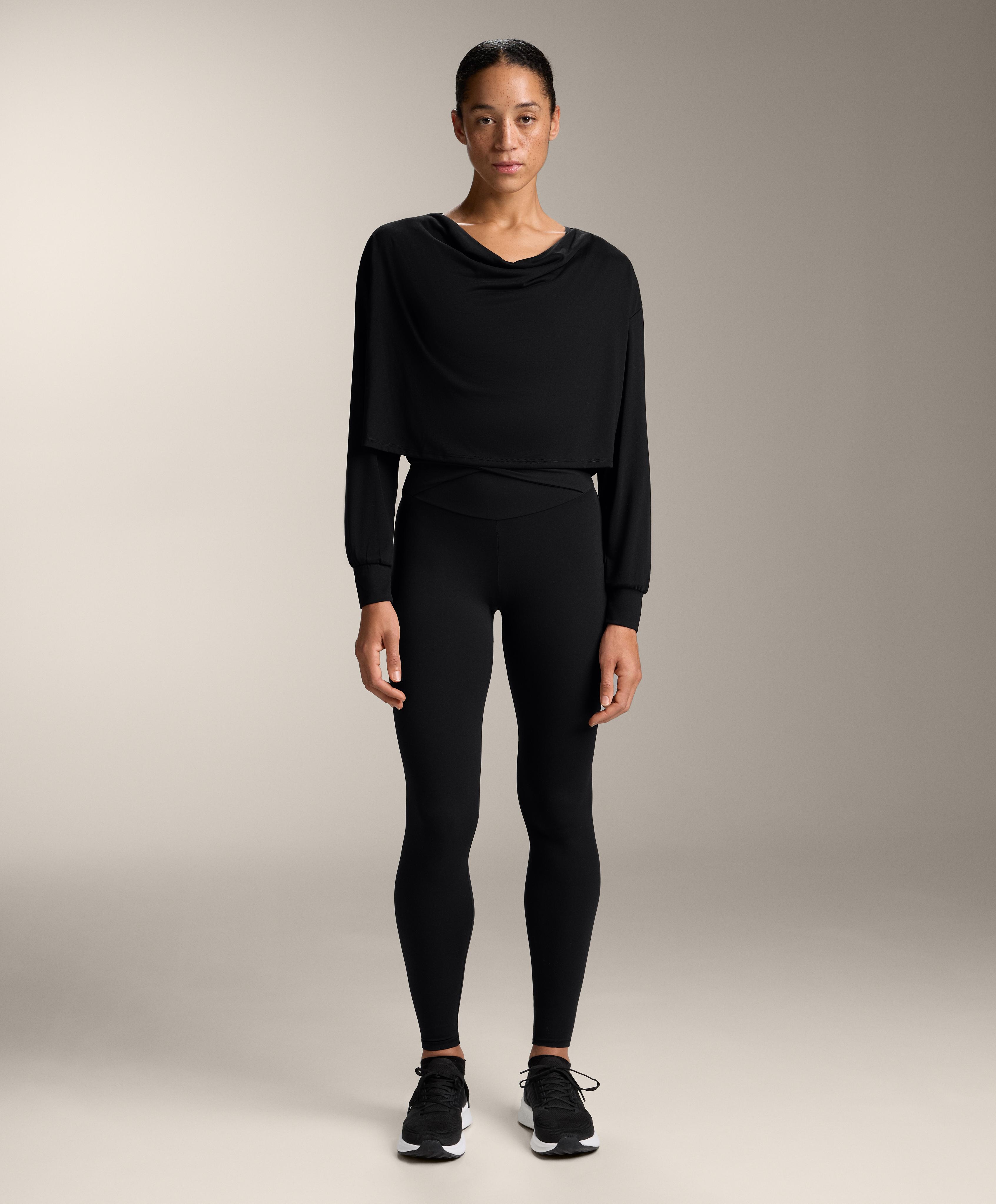 Draped neck modal T-shirt - Sale Draped neck modal T-shirt - Sale