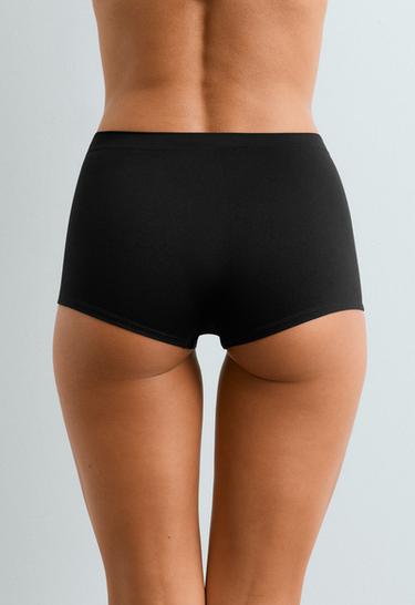 2 seamless soft-touch shortie briefs — BLACK 4