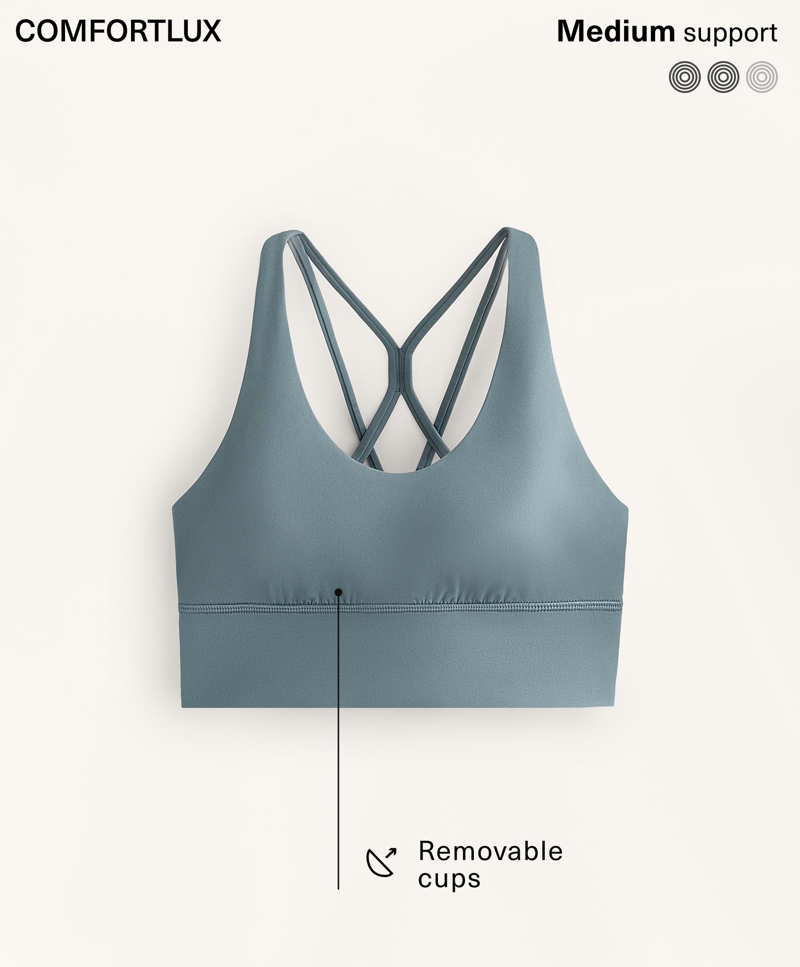Comfortlux medium support sports bra with cups Comfortlux medium support sports bra with cups