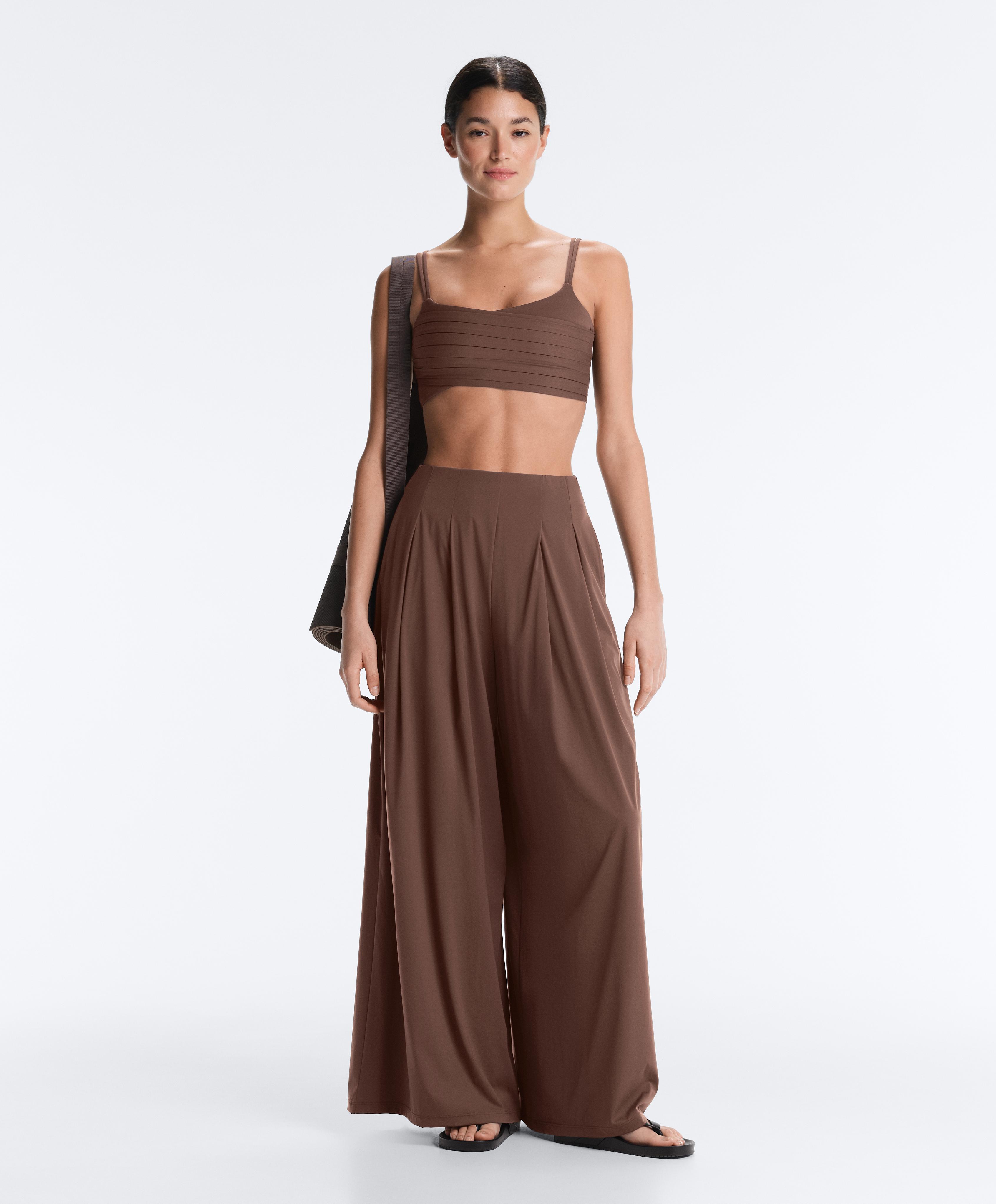 Light Touch wide-leg trousers with darts