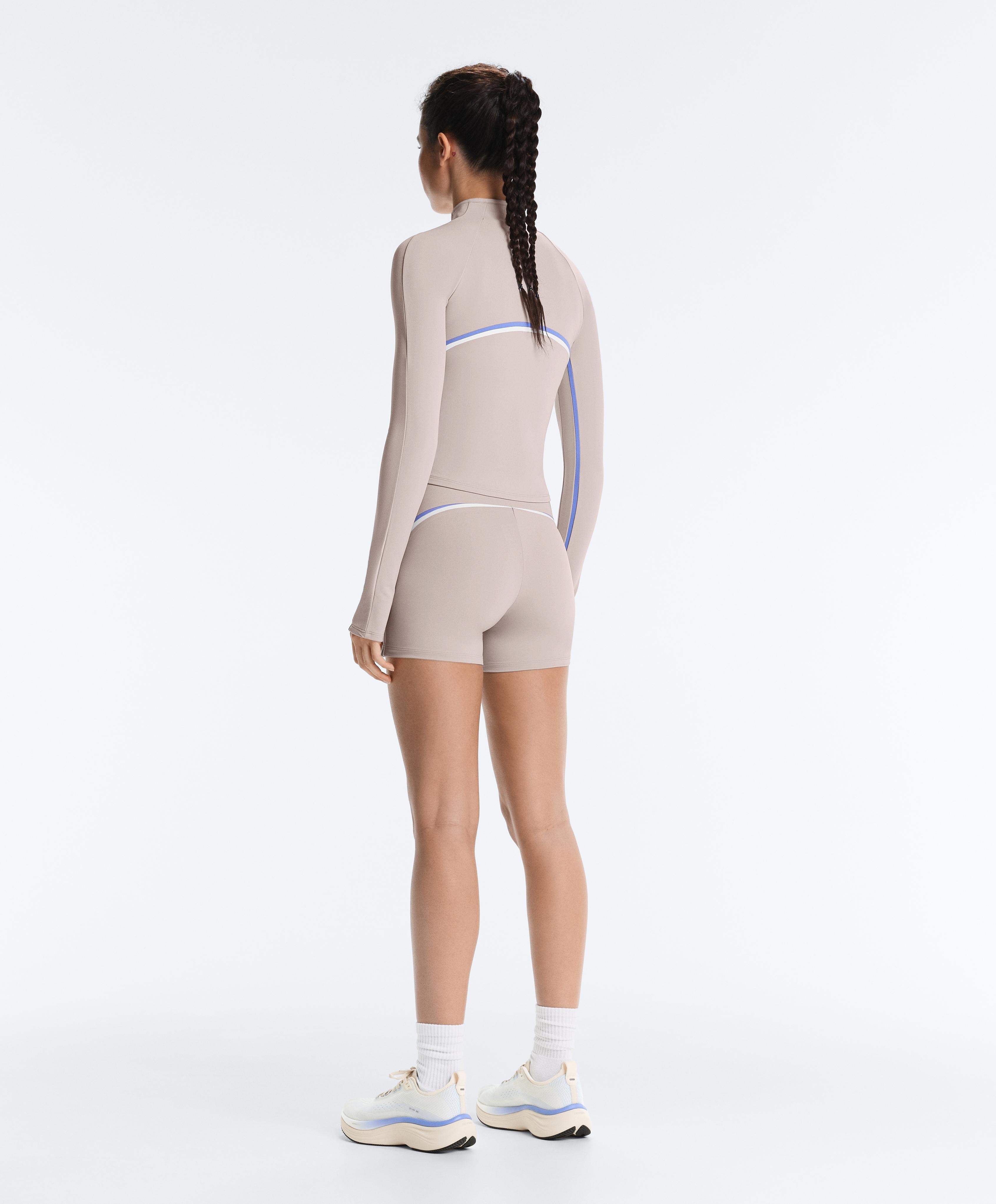 Light warm contrast technical jacket — PINK-MINK