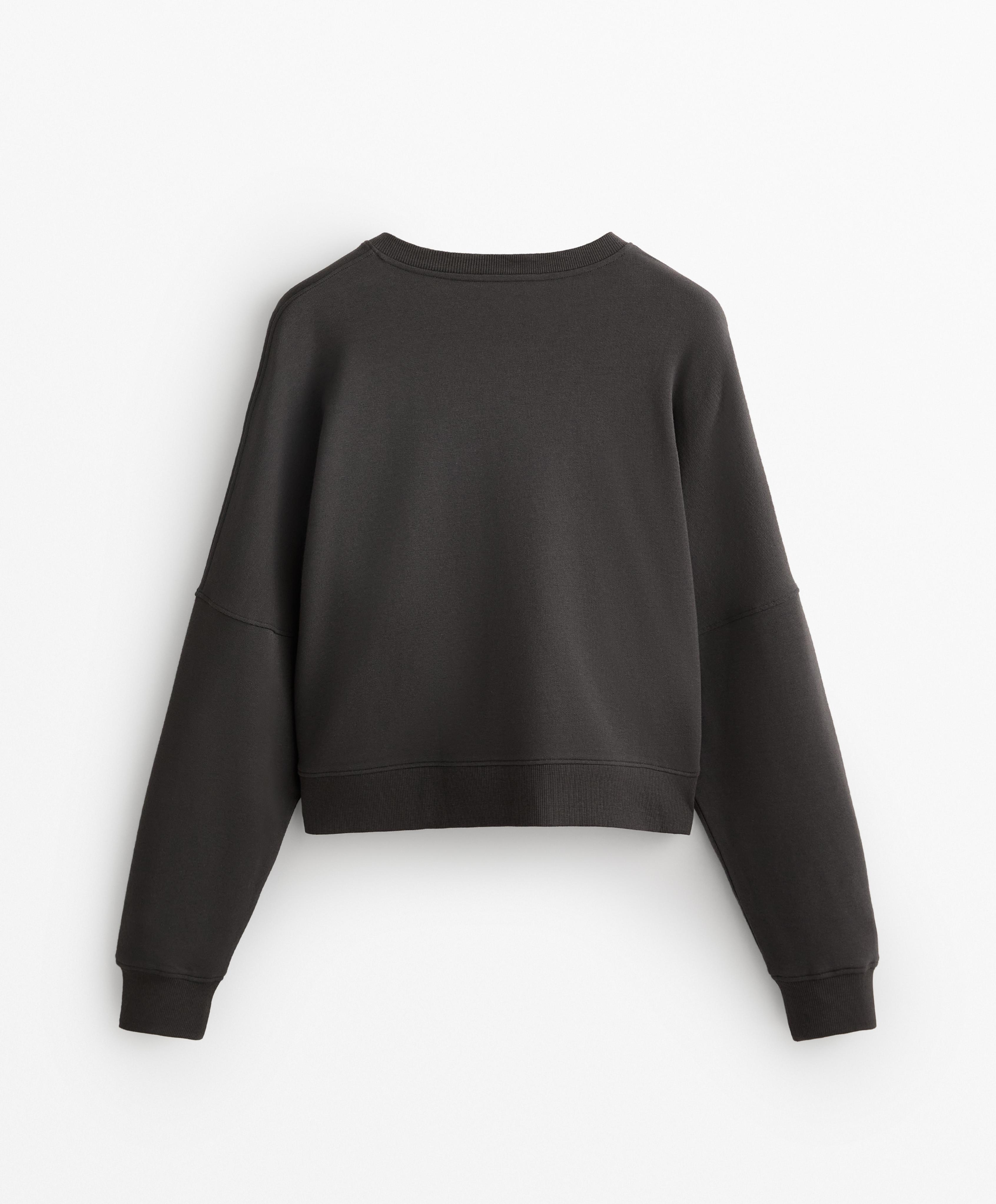 Buttoned sweatshirt with cotton and modal