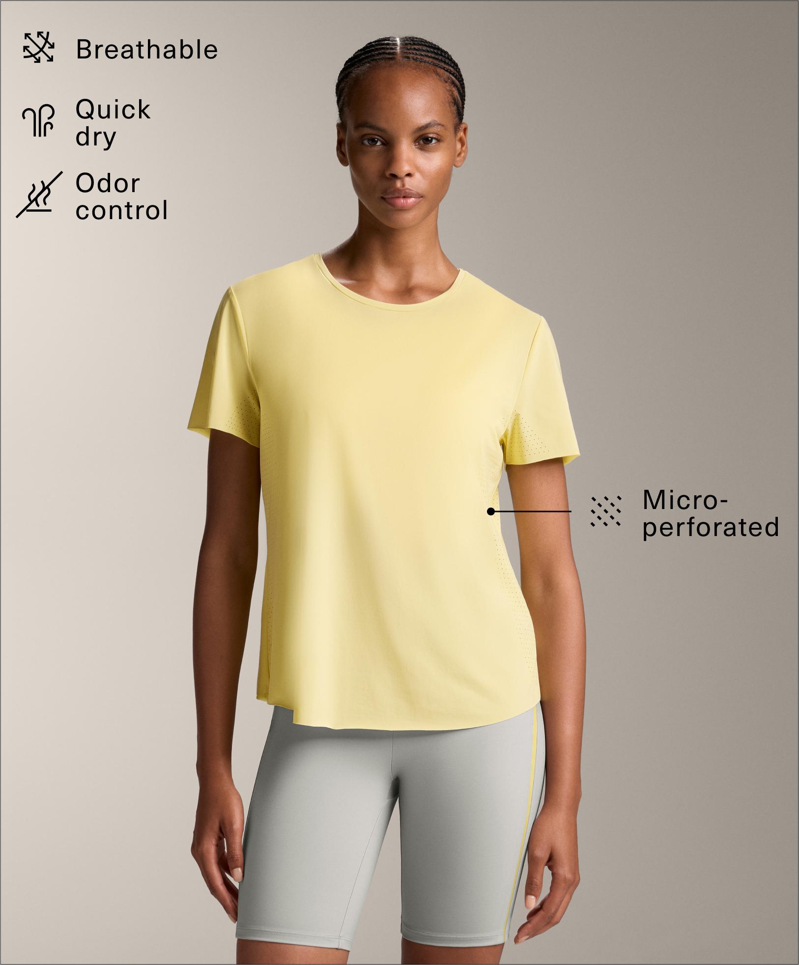 Microperforated short-sleeved technical T-shirt Microperforated short-sleeved technical T-shirt