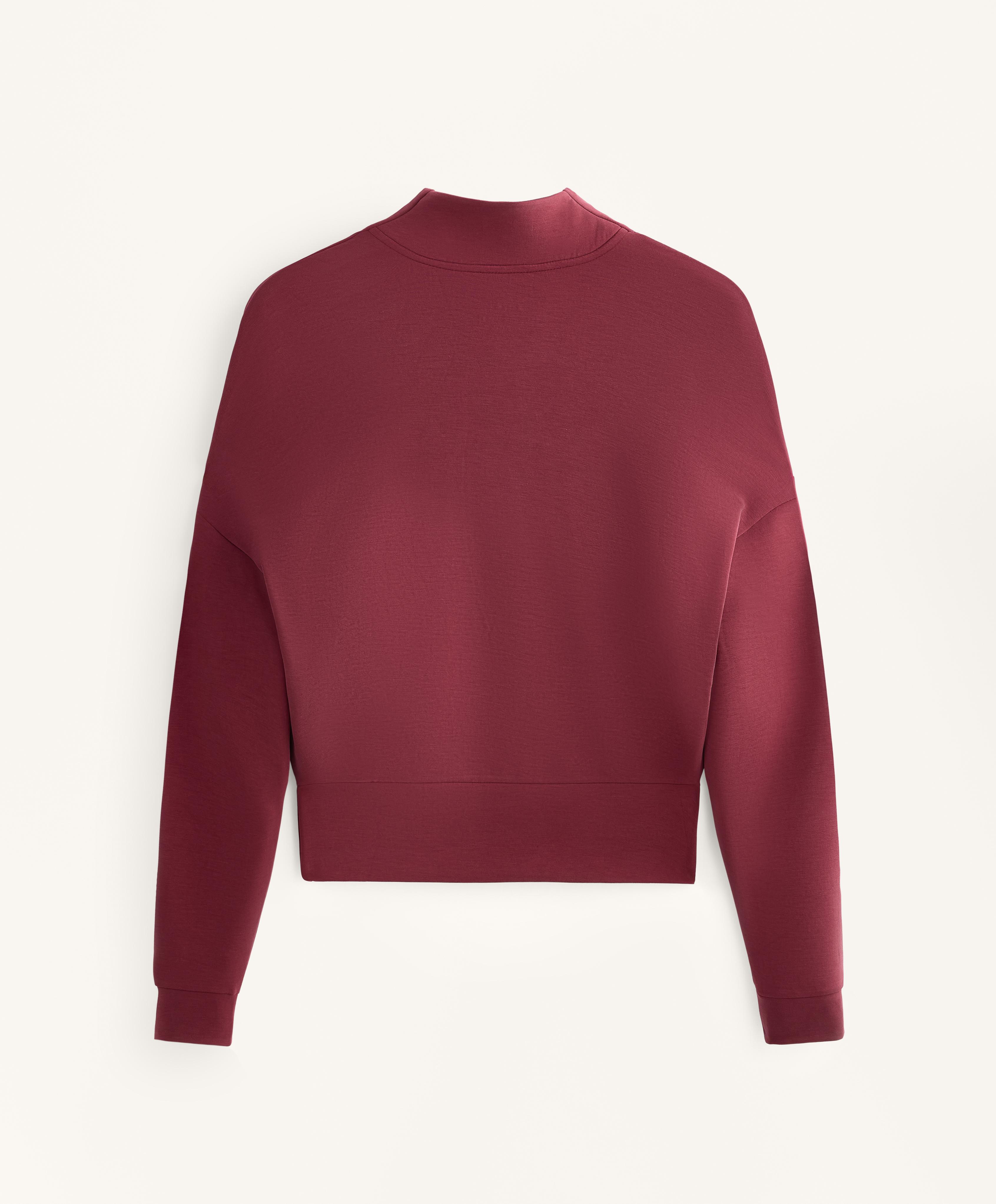 Soft-touch modal roll-neck sweatshirt
