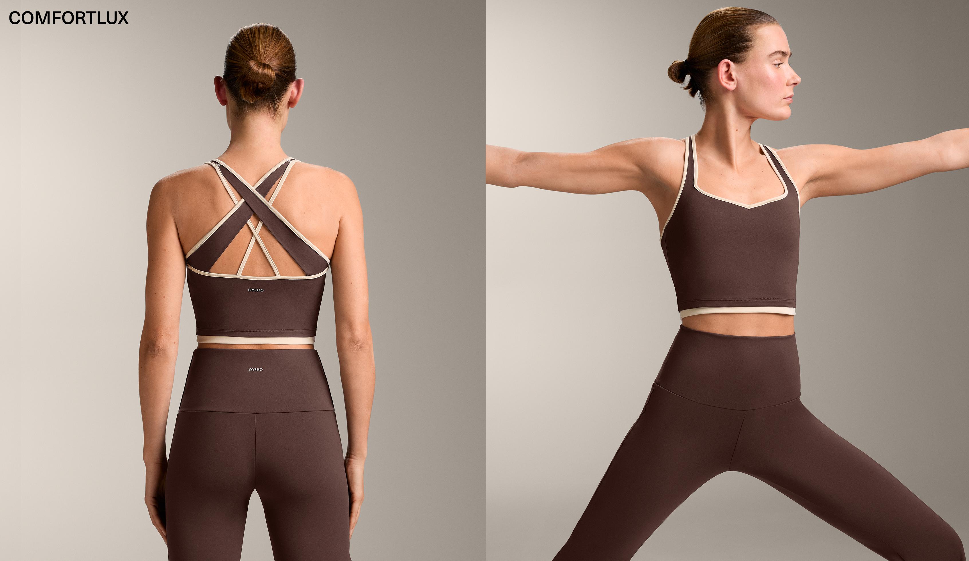 Comfortlux contrast crossover back Tank top Comfortlux contrast crossover back Tank top