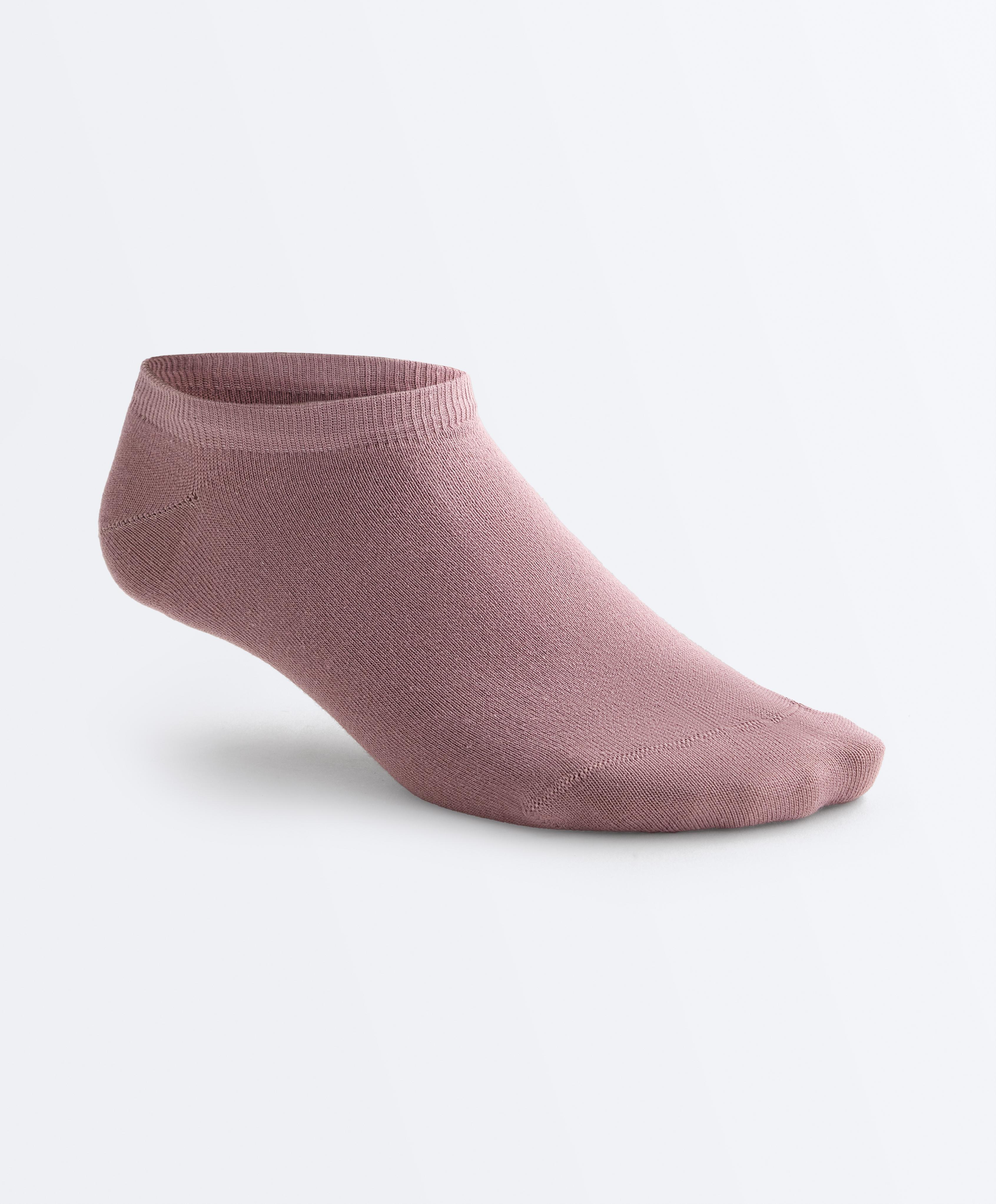 5 pairs of cotton blend sneaker socks — VINTAGE PINK