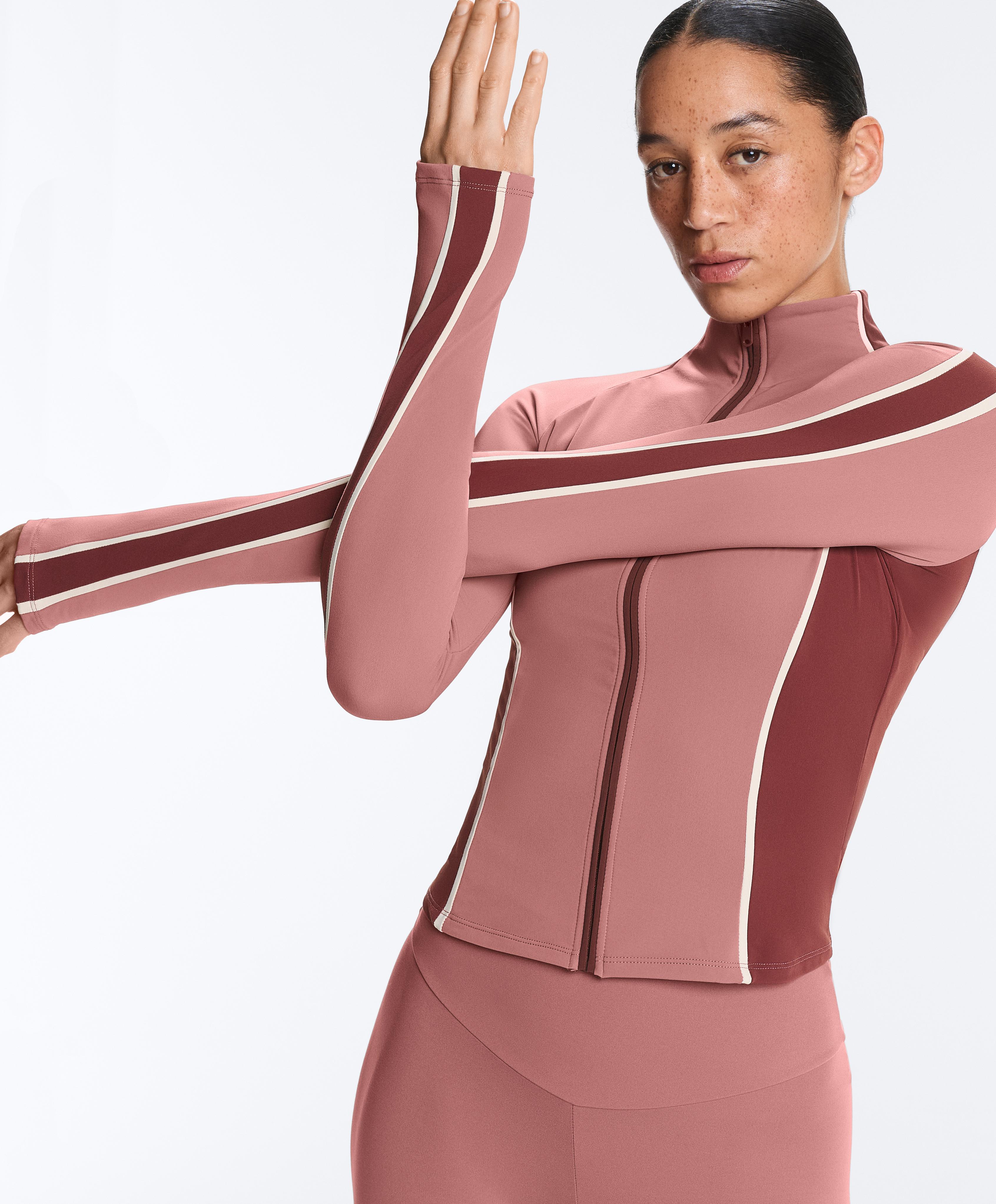Light warm technical jacket — PALE PINK