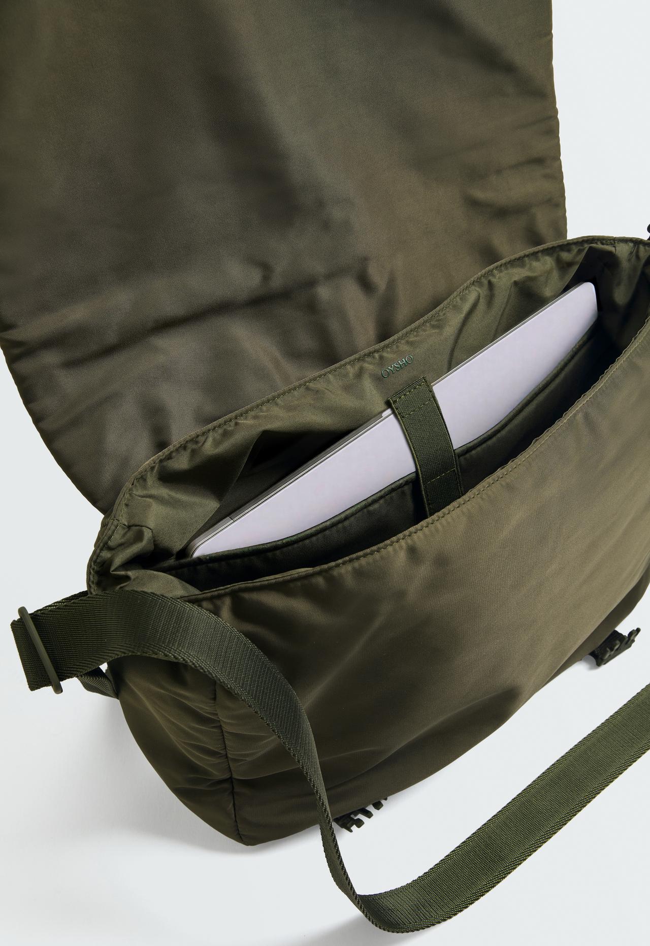Crossbody bag with pockets — KHAKI