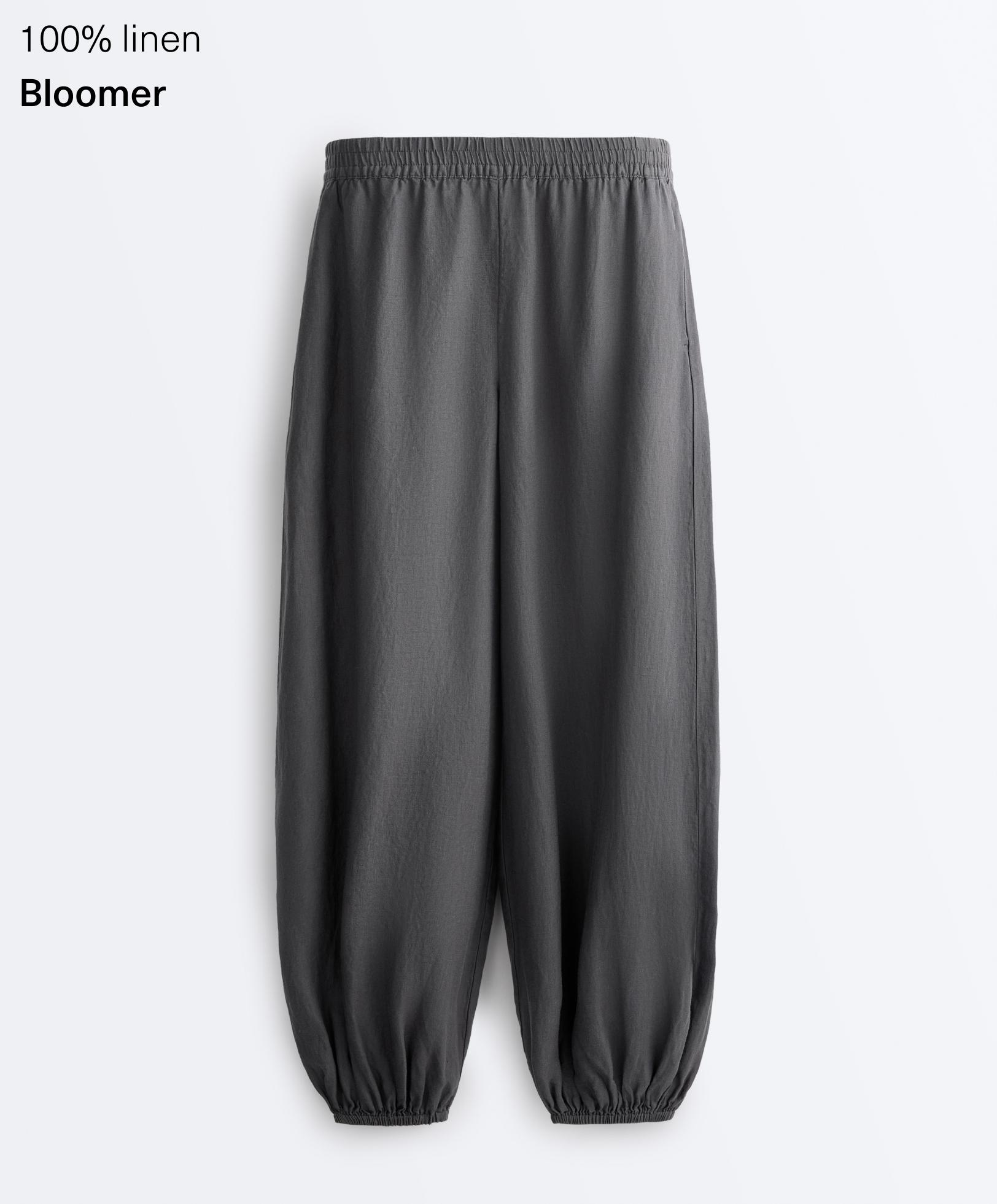 Pantalón bloomer 100% lino