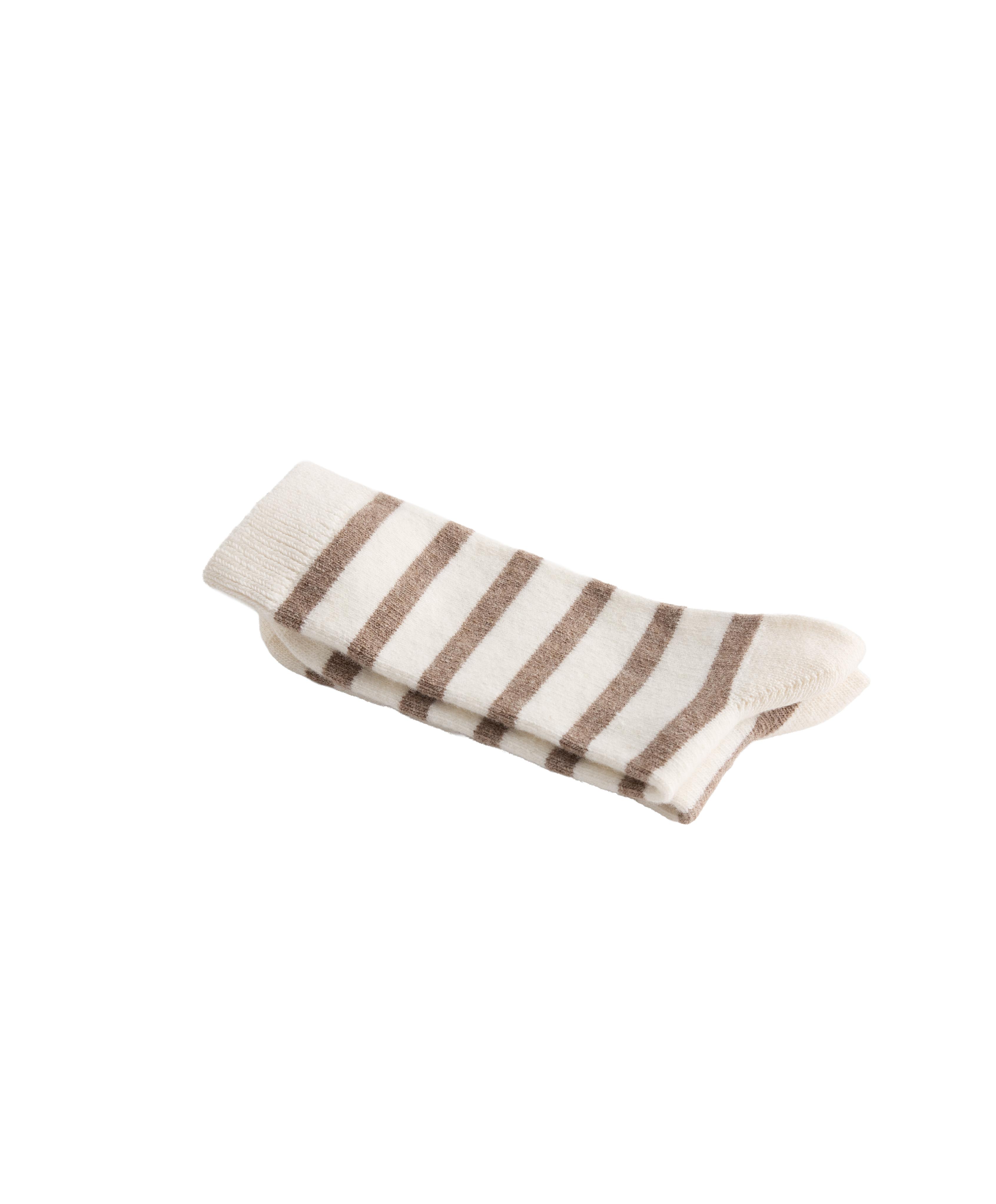 Classic socks in 19% cashmere 12% wool — ECRU