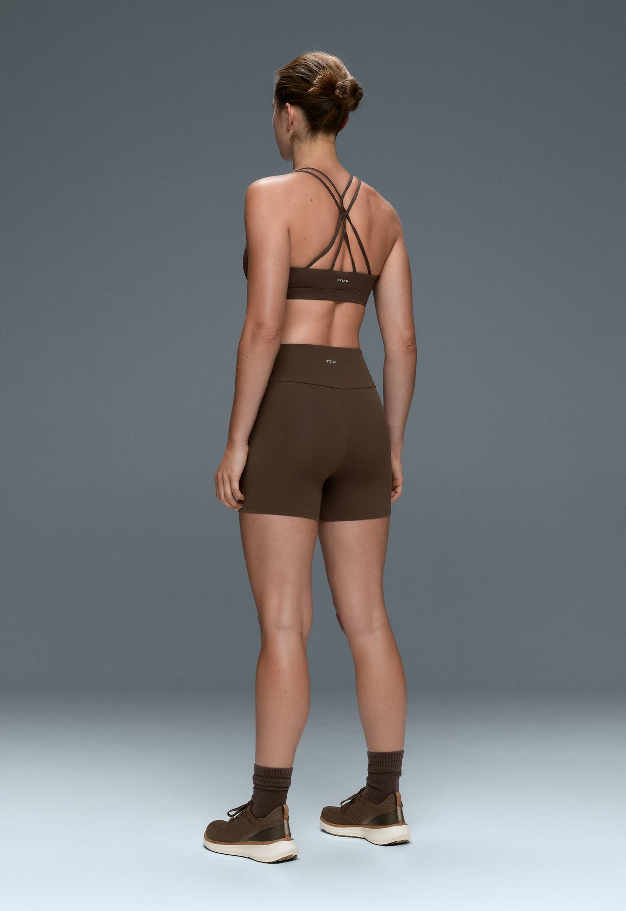 Hot pants high rise Comfortlux 10 cm — DARK BROWN