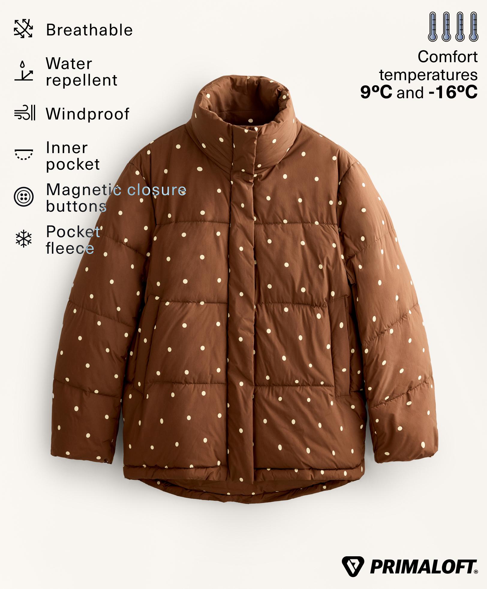 Primaloft® water-repellent padded jacket — DARK BRICK