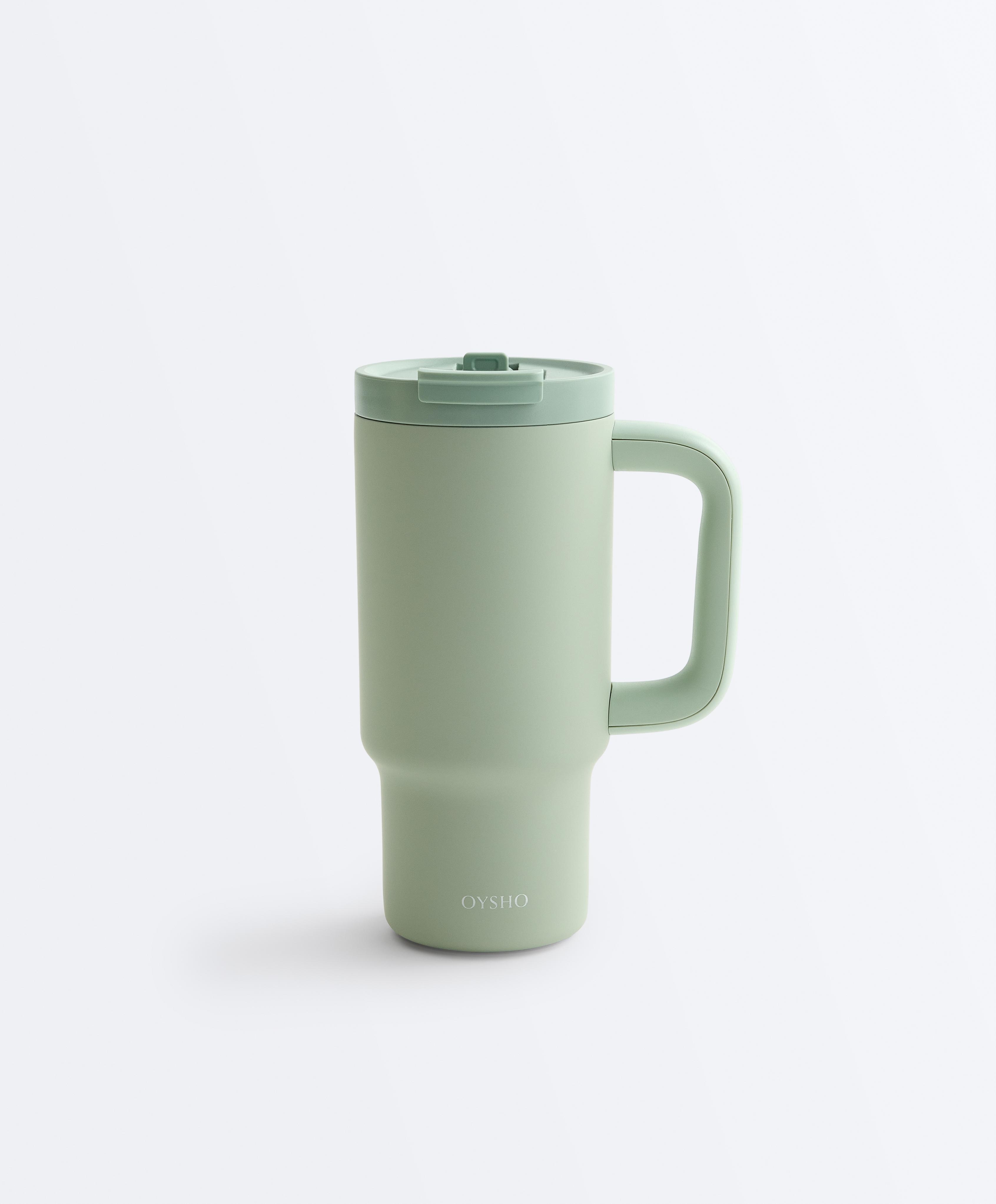 Mini tumbler bottle with handle — WASHED APPLE GREEN
