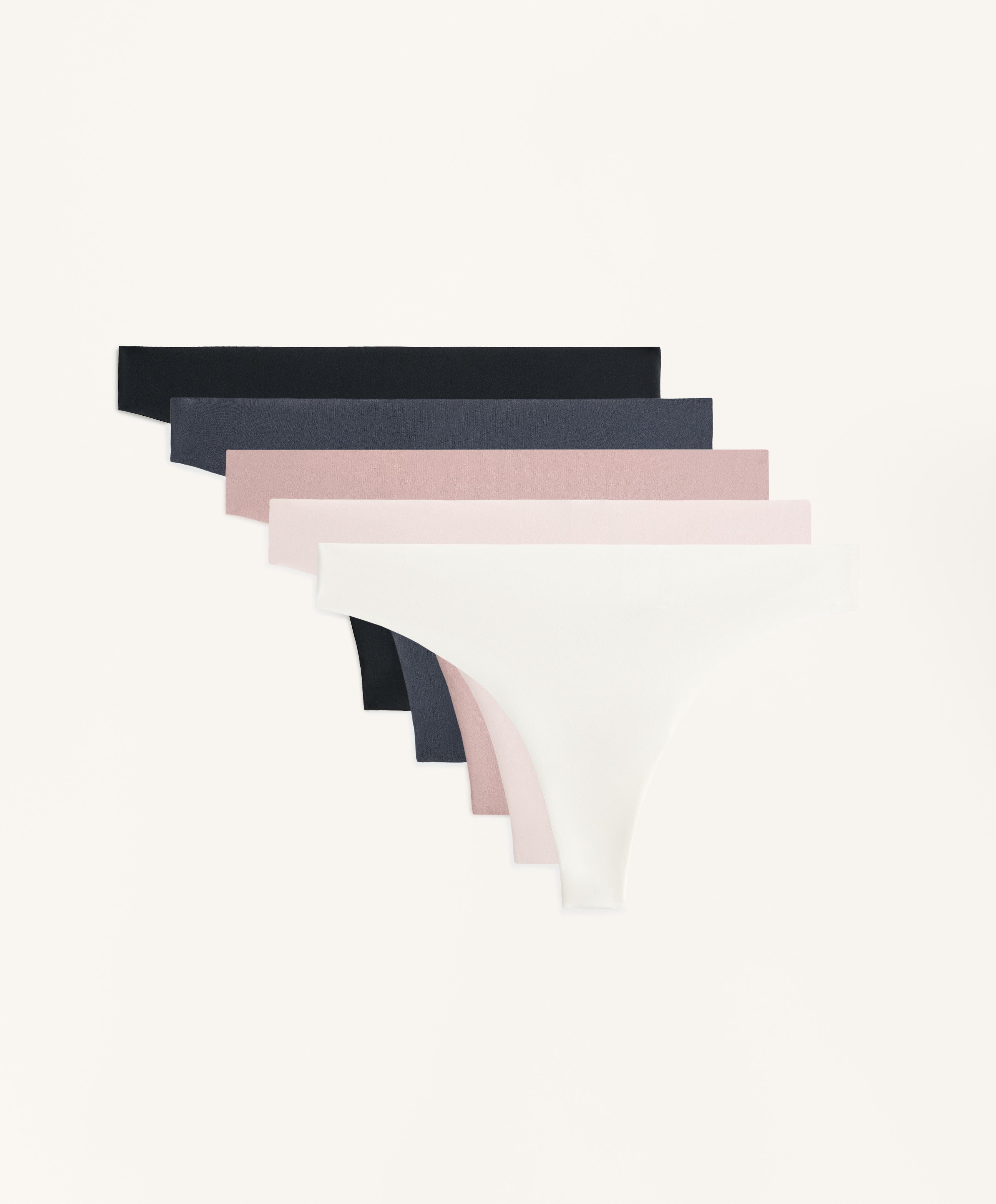 5 pantis tanga mezcla poliamida laser cut