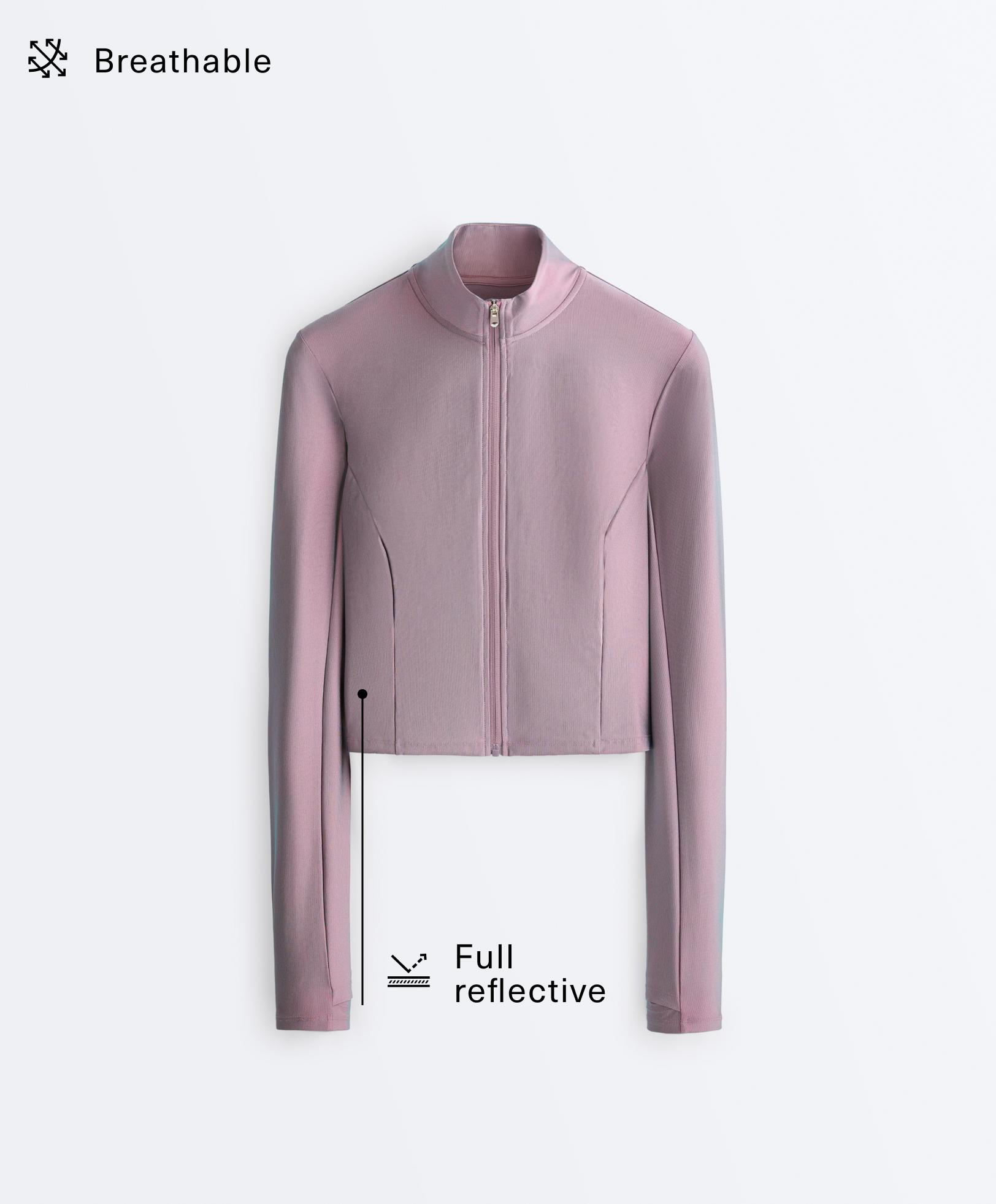 Iridescent technical jacket — WASHED PURPLE