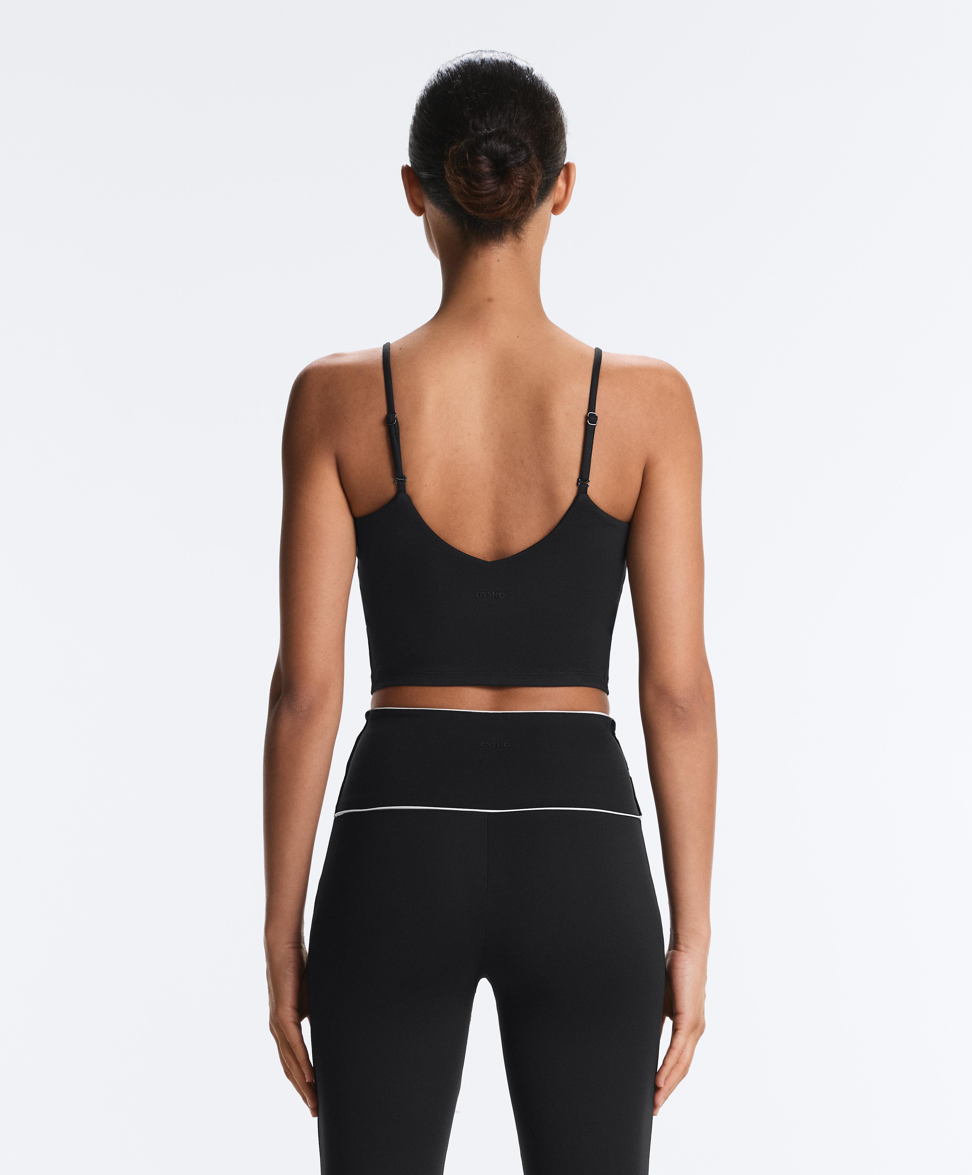 Comfortlux tank top with adjustable straps — BLACK