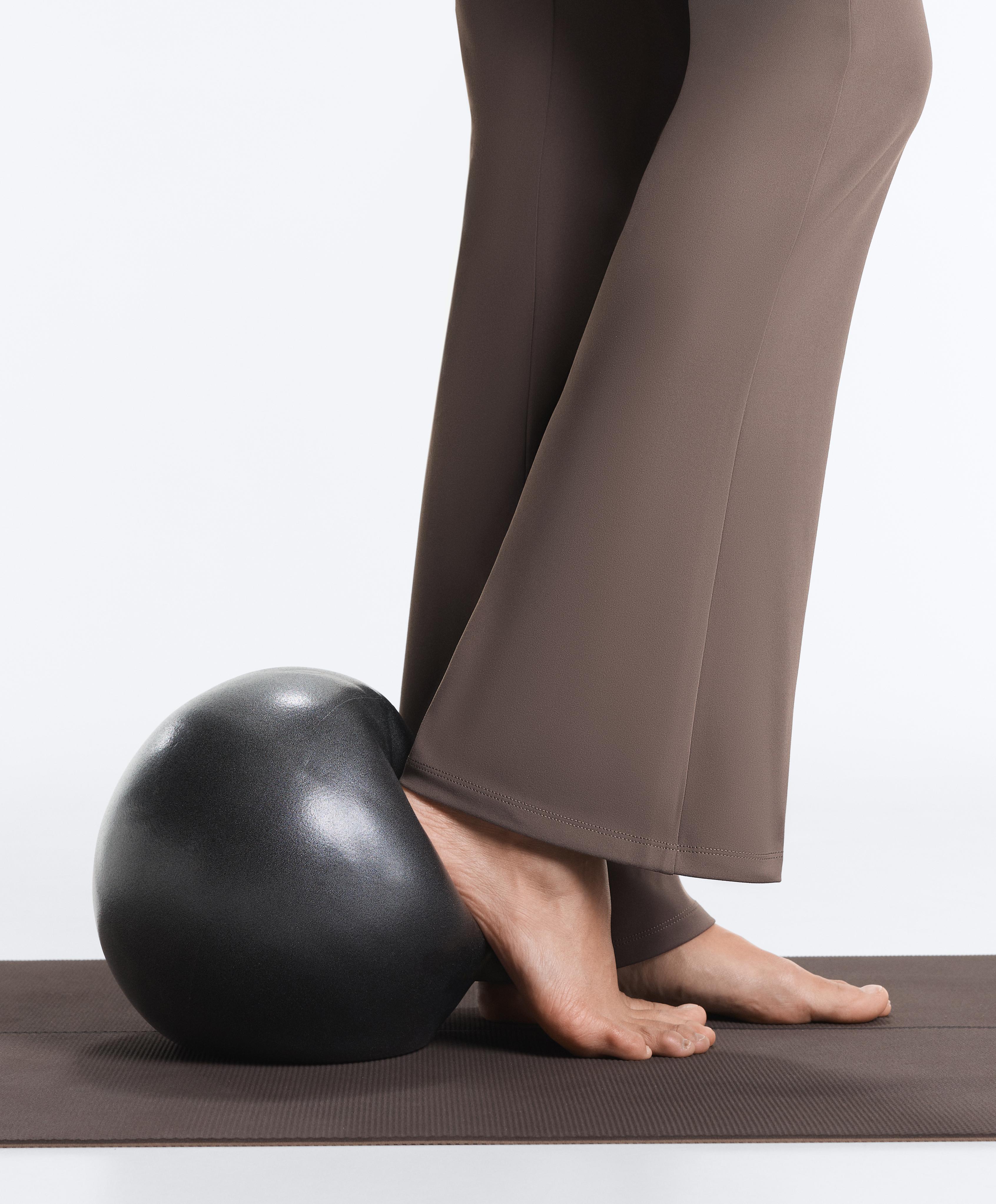 Crossover Comfortlux long flare jumpsuit — TAUPE-GREY 