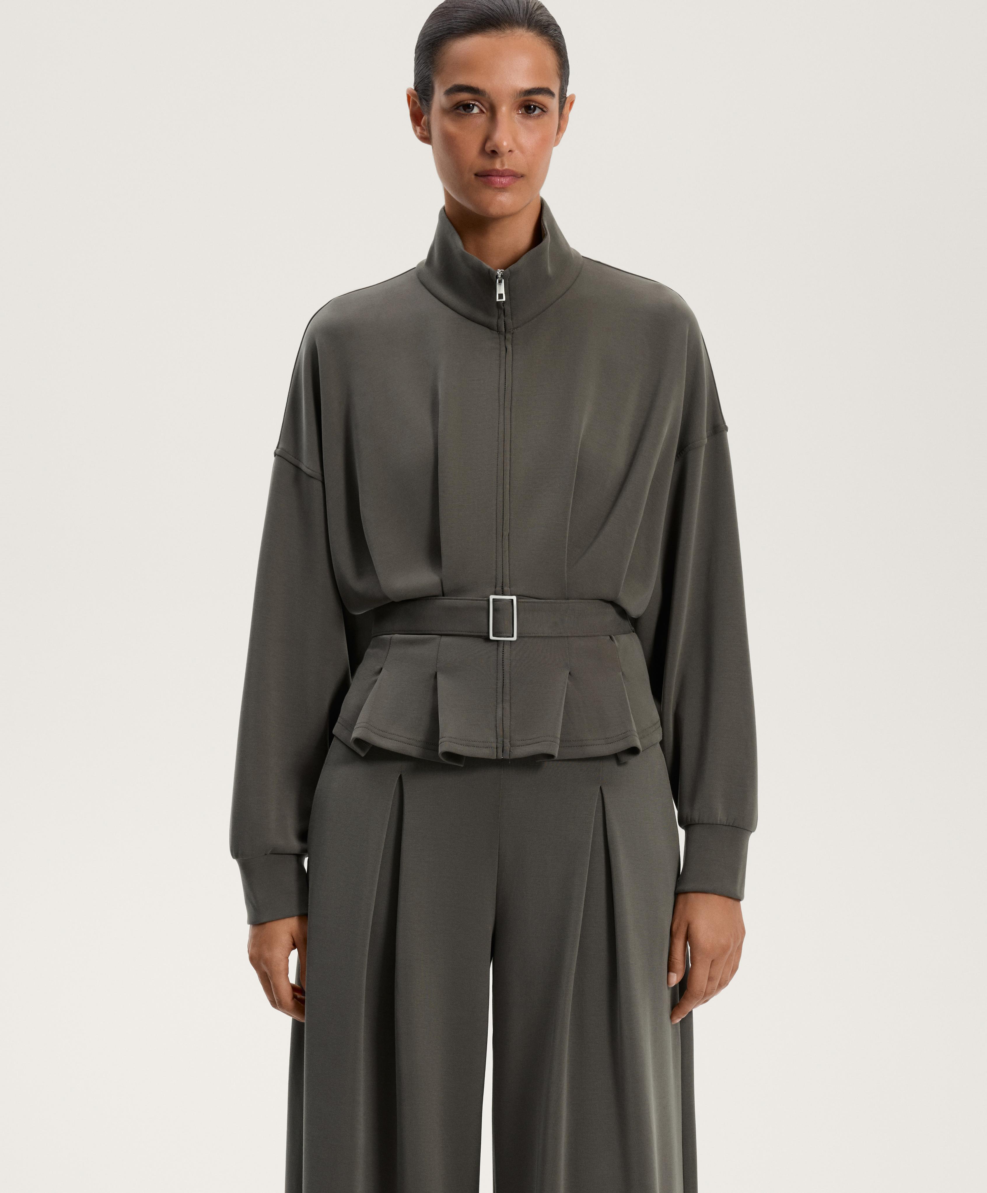 Soft-touch modal belted jacket Soft-touch modal belted jacket