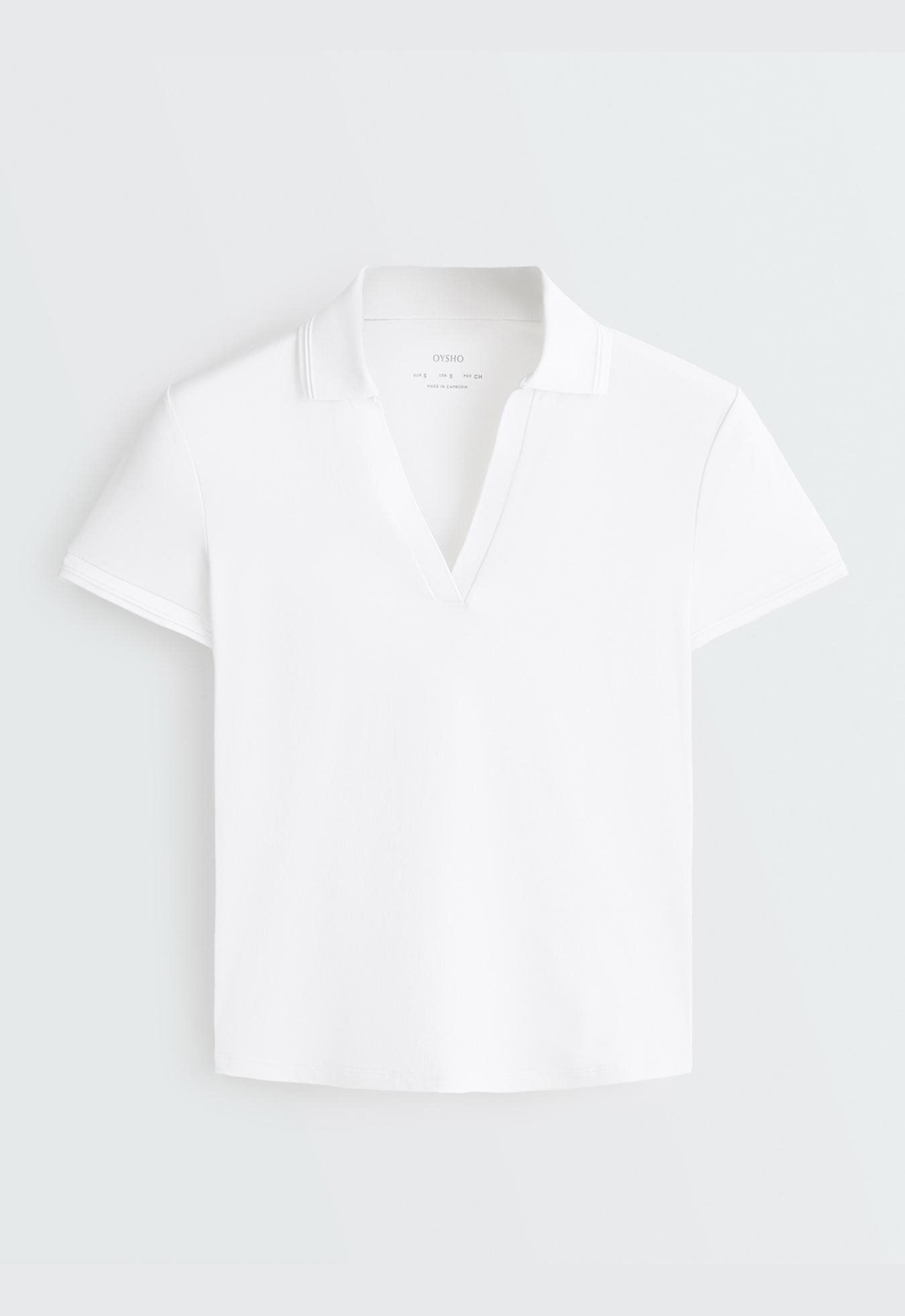 Short-sleeved Comfortlux polo shirt — WHITE 