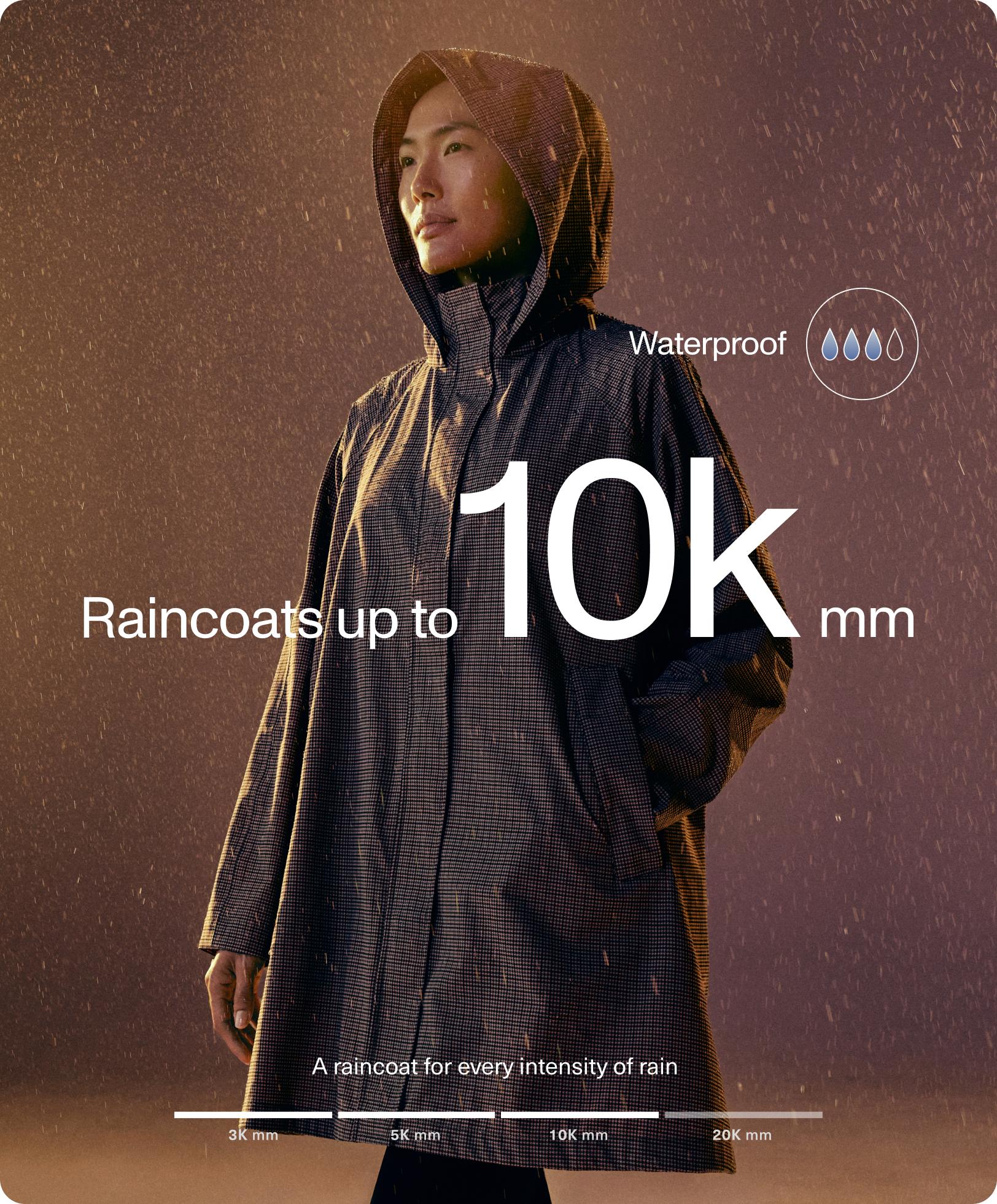 10K waterproof extra-lightweight midi layer jacket