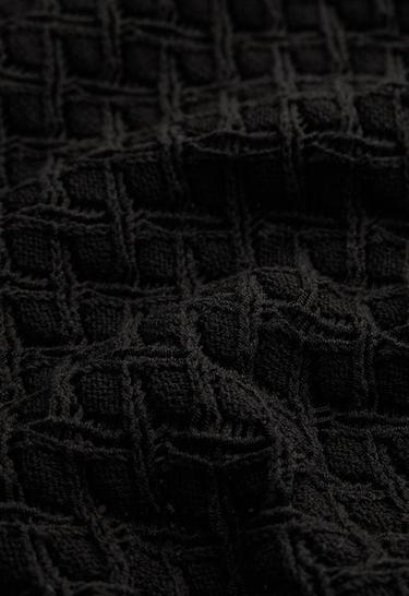 Knit crochet trousers — BLACK 8