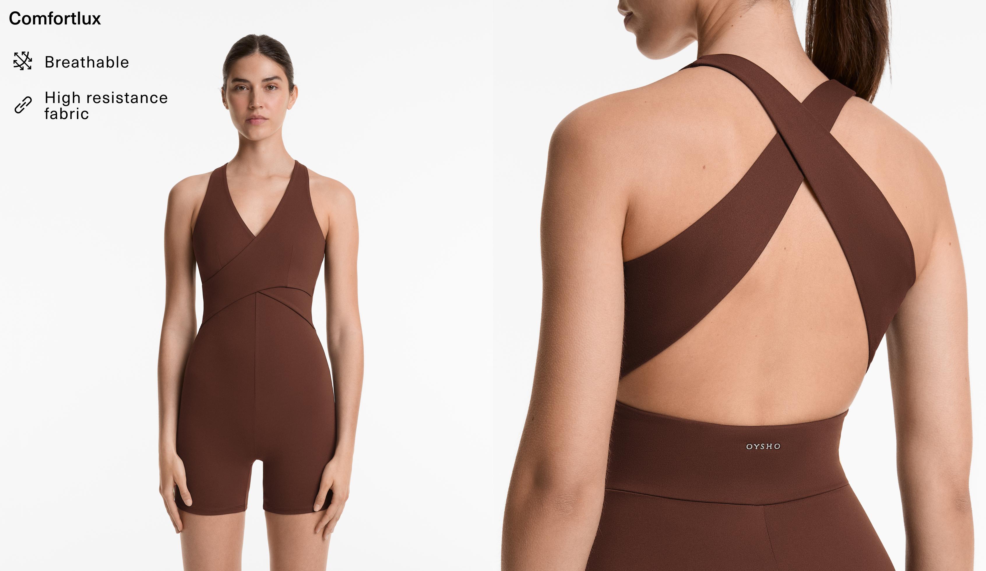 Comfortlux short crossover jumpsuit