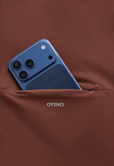 Light warm colour-block technical jacket — TERRACOTTA 9