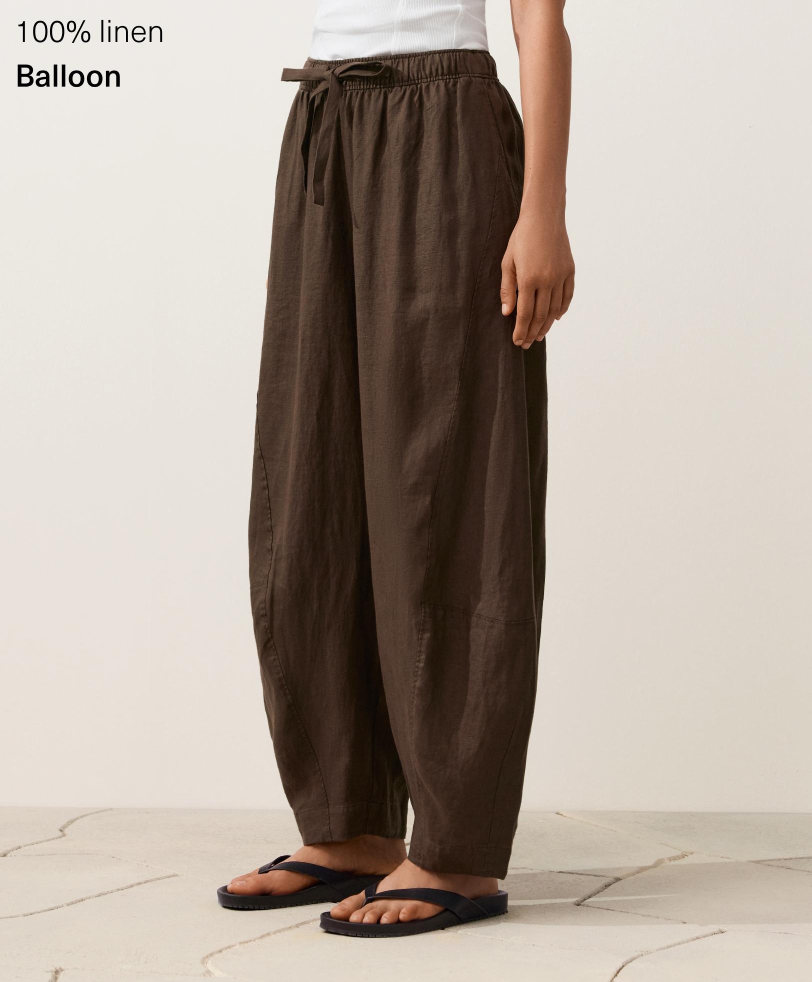 Pantalon balloon 100 % lin Pantalon balloon 100 % lin