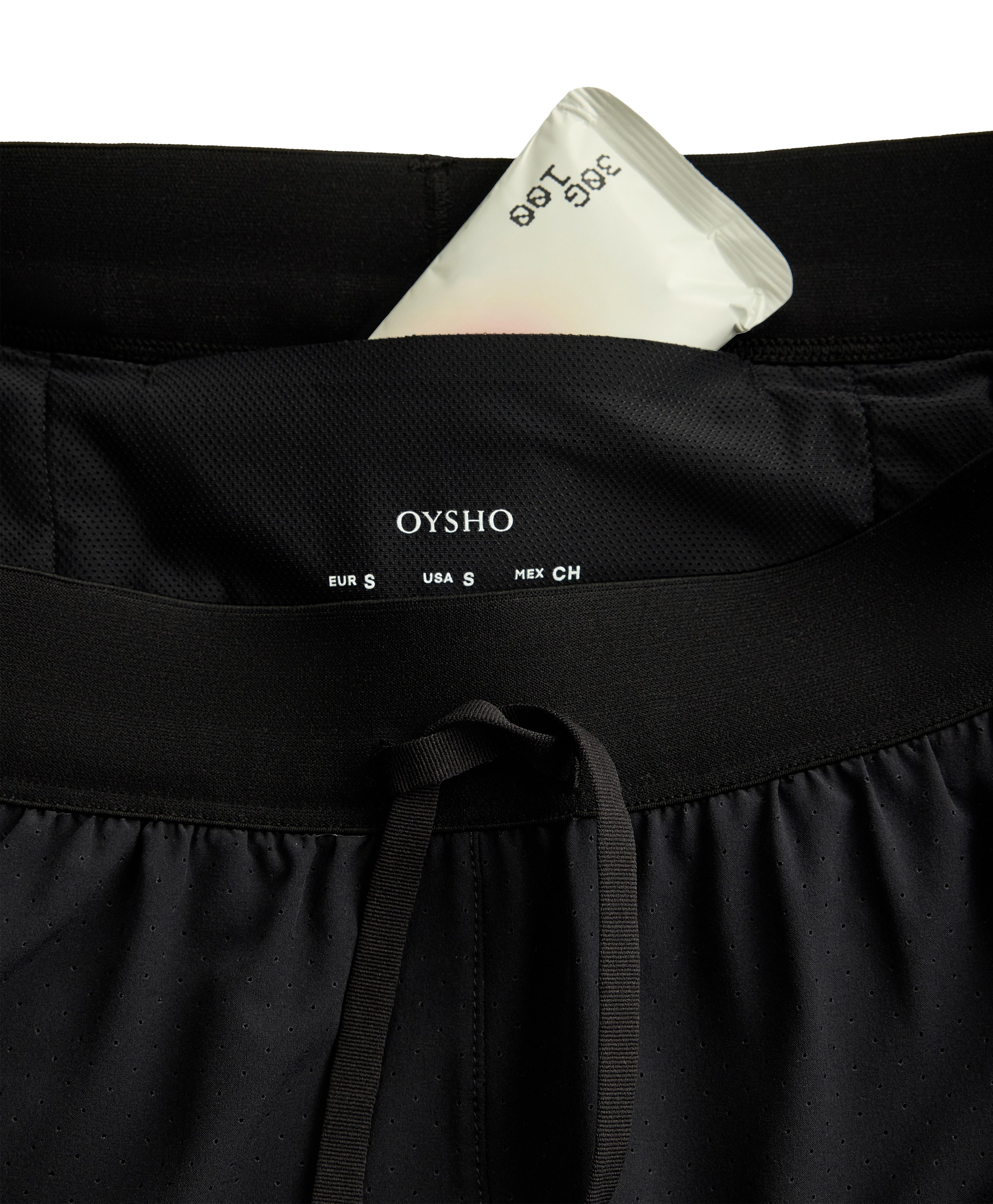 7cm high-rise technical shorts — BLACK