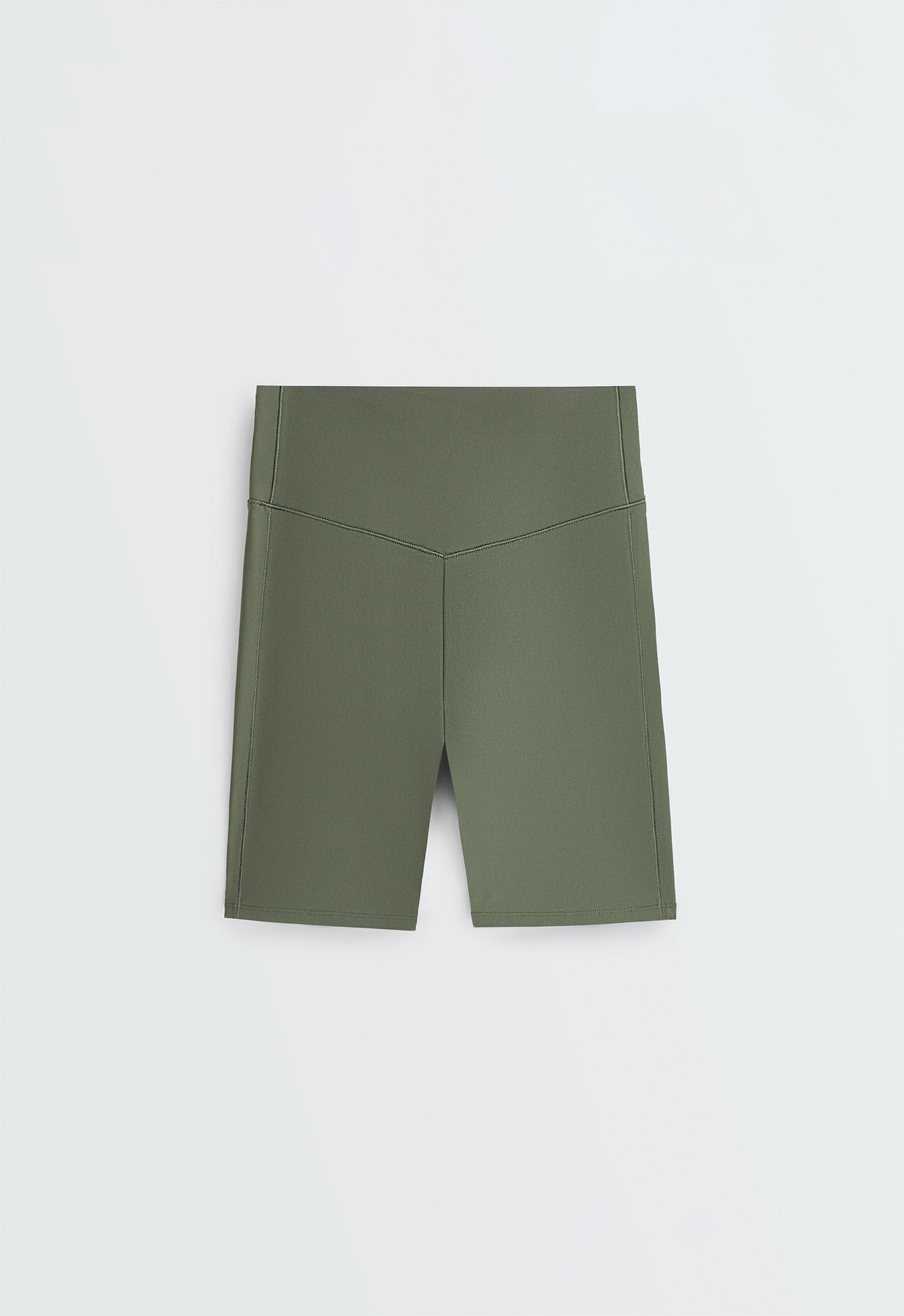 Evermove high-rise 20cm cycle leggings — KHAKI