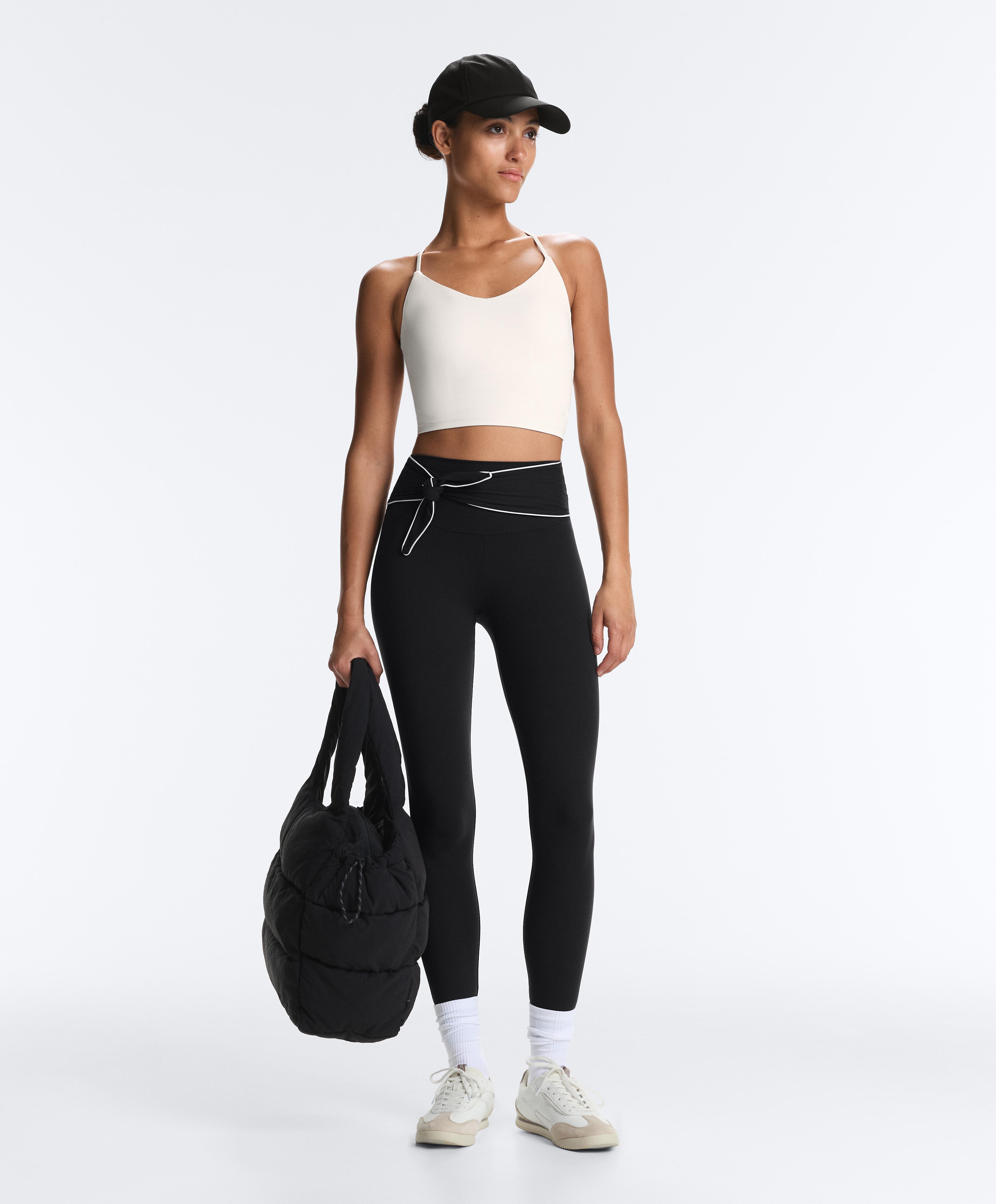 Comfortlux high-rise ankle-length leggings with bow Comfortlux high-rise ankle-length leggings with bow