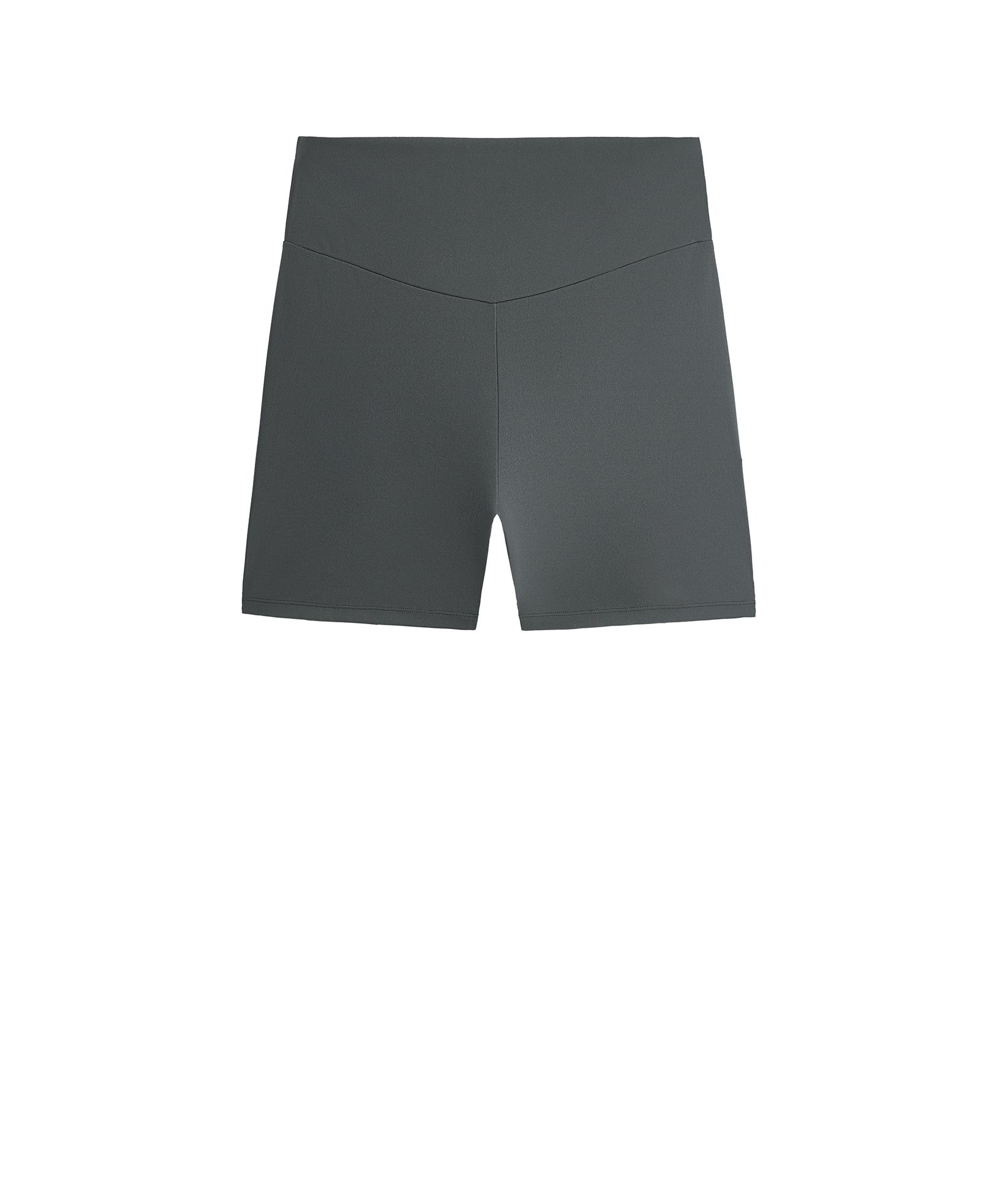 Comfortlux high-waisted 10cm hot pants — STEEL GREY