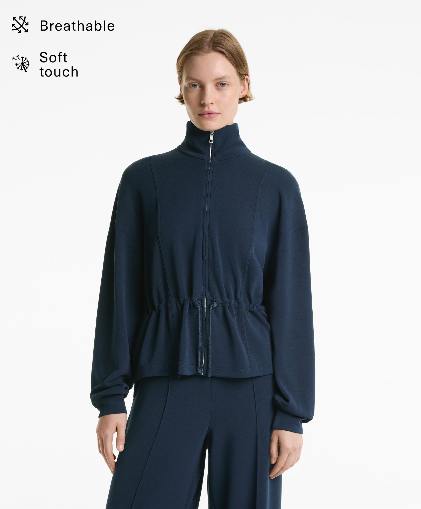 Jacket with soft-touch modal