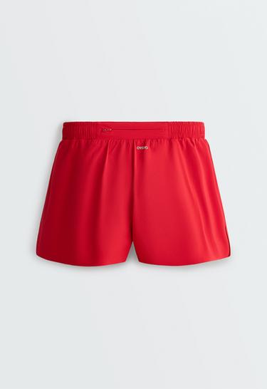 6cm low-rise technical shorts — STRONG RED 7