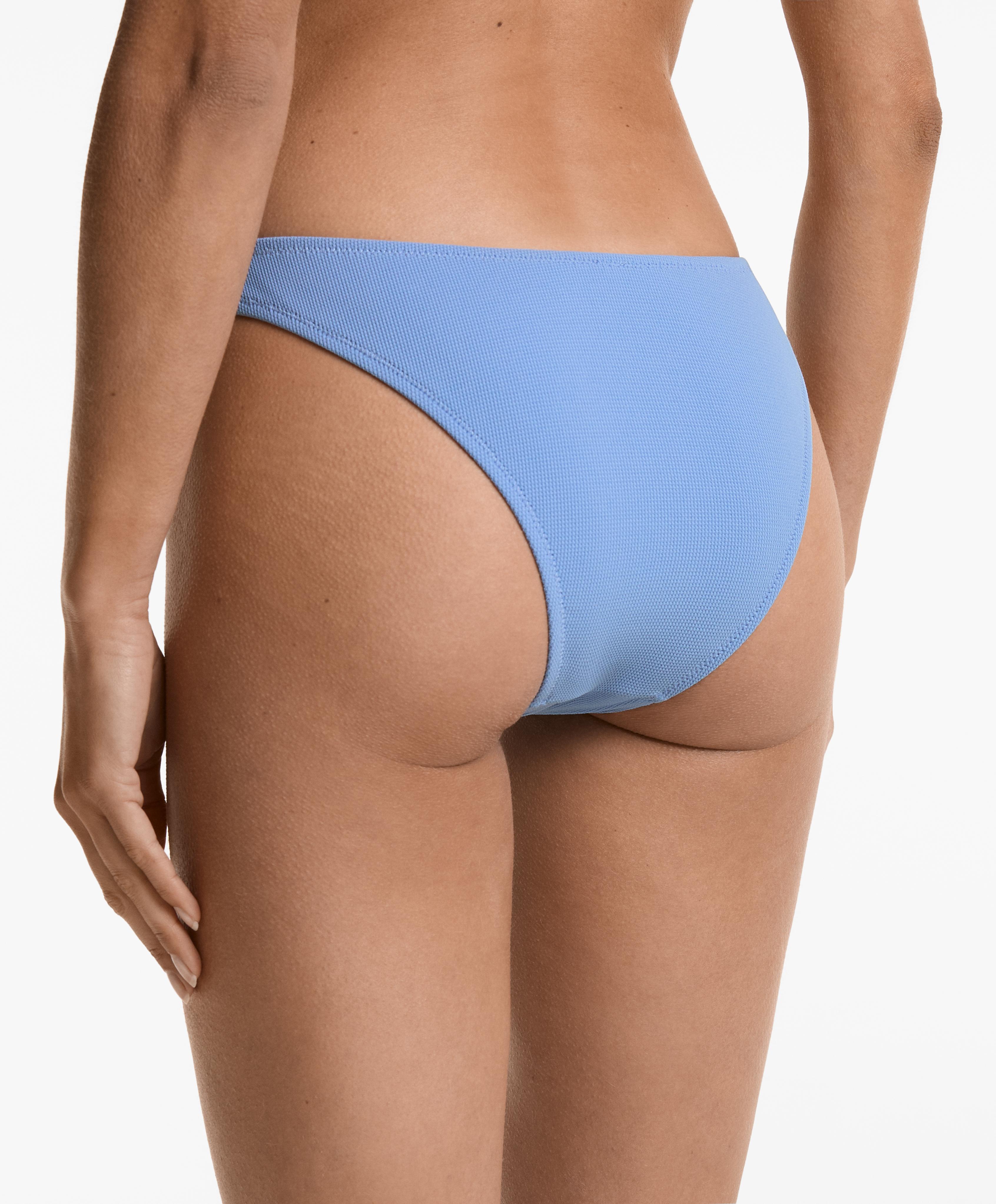 Culotte de bikini couvrante piqué coupe en U - Soldes Culotte de bikini couvrante piqué coupe en U - Soldes