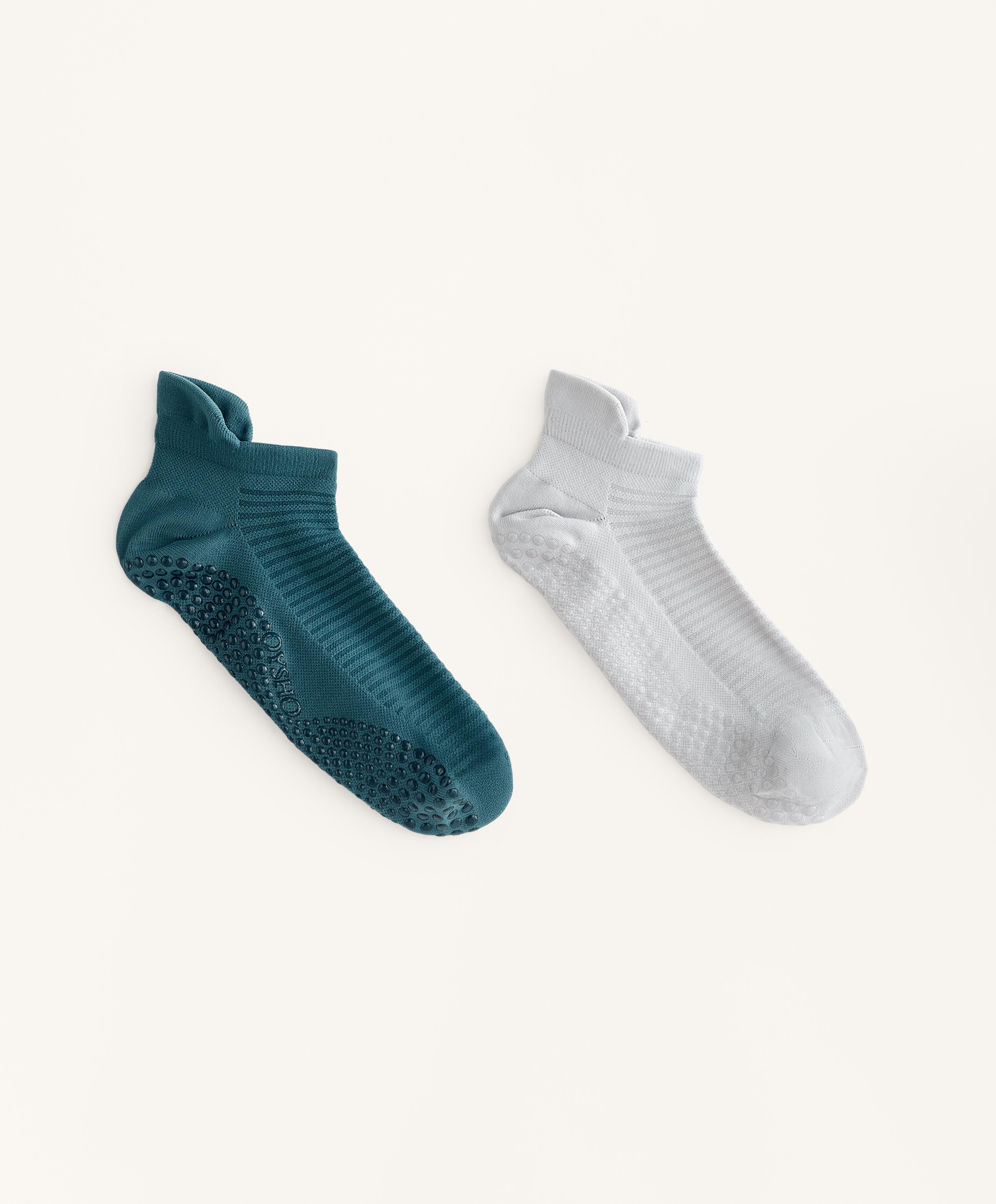 2 pares de calcetines sneaker yoga y pilates mezcla poliamida