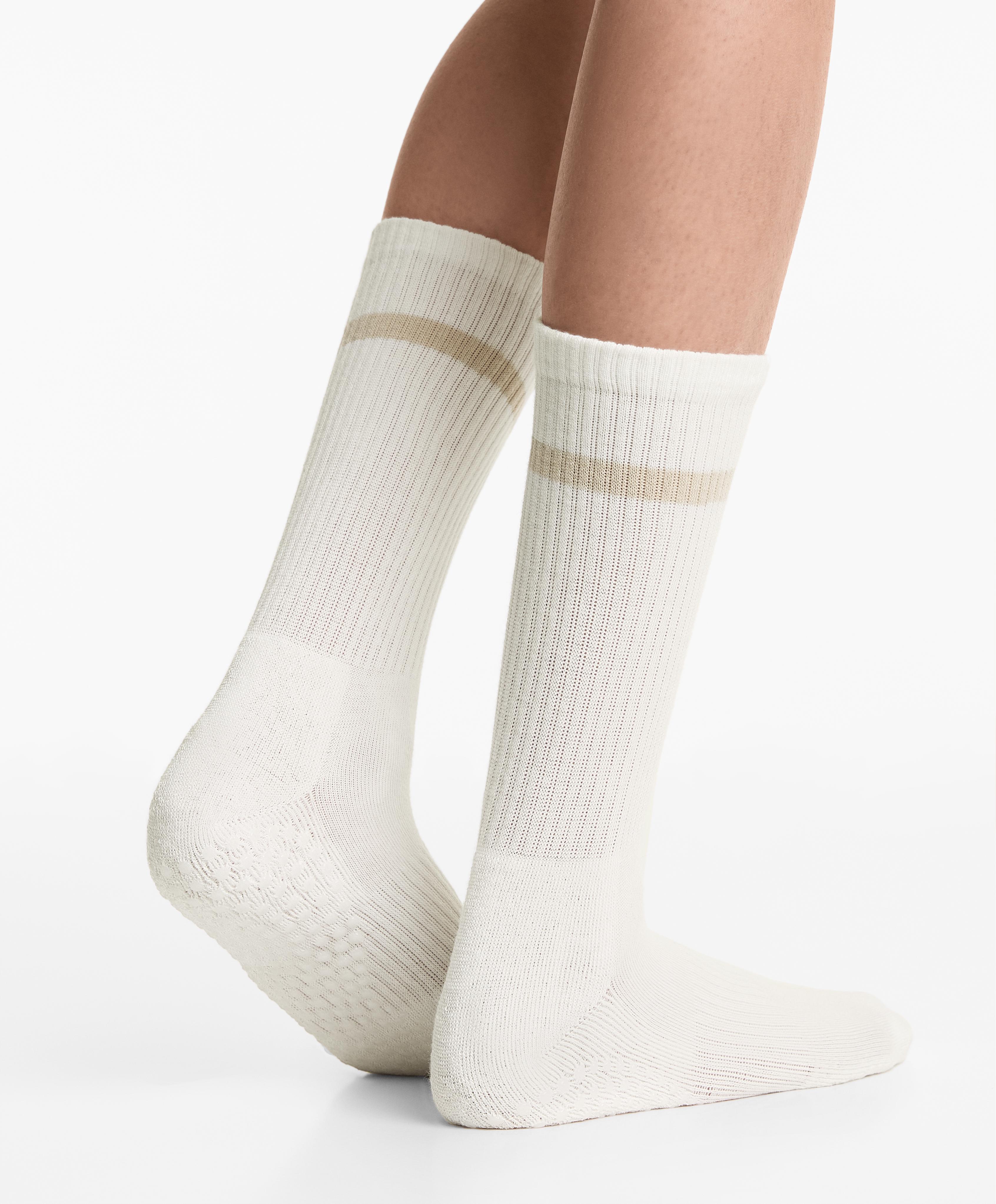 2 pairs of classic yoga and pilates cotton blend socks - Sale 2 pairs of classic yoga and pilates cotton blend socks - Sale