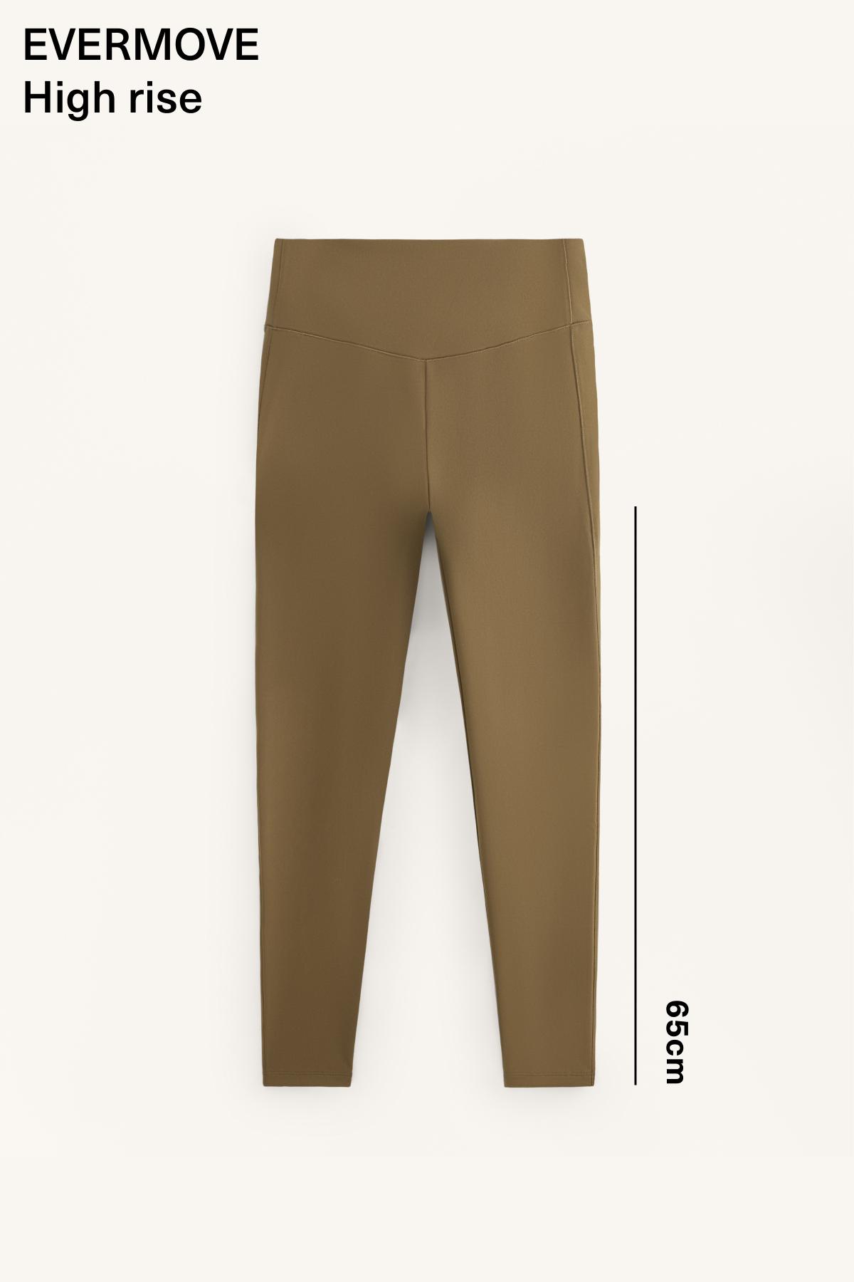 Evermove high-rise ankle-length leggings — OLIVE GREEN