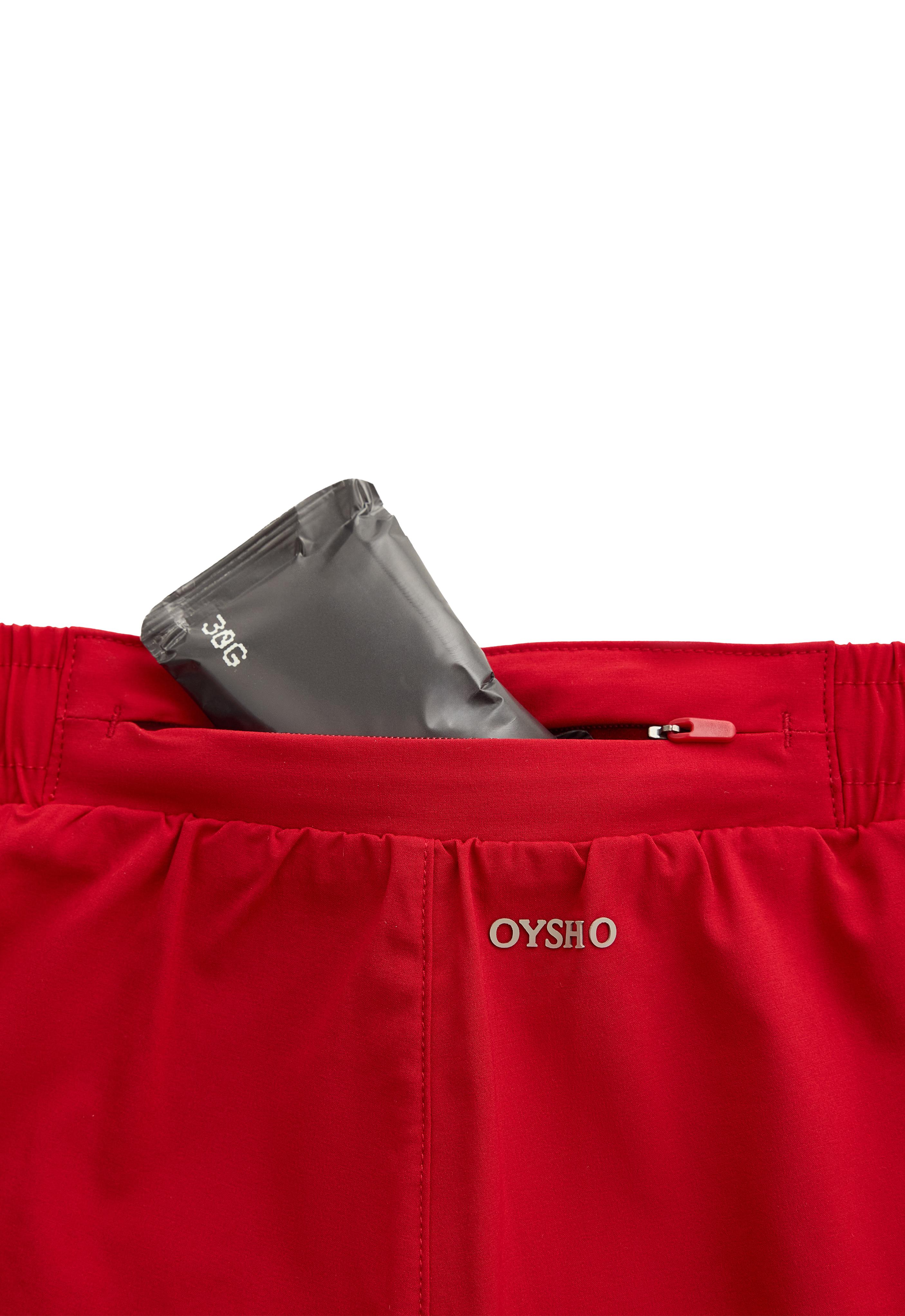 6cm low-rise technical shorts — STRONG RED