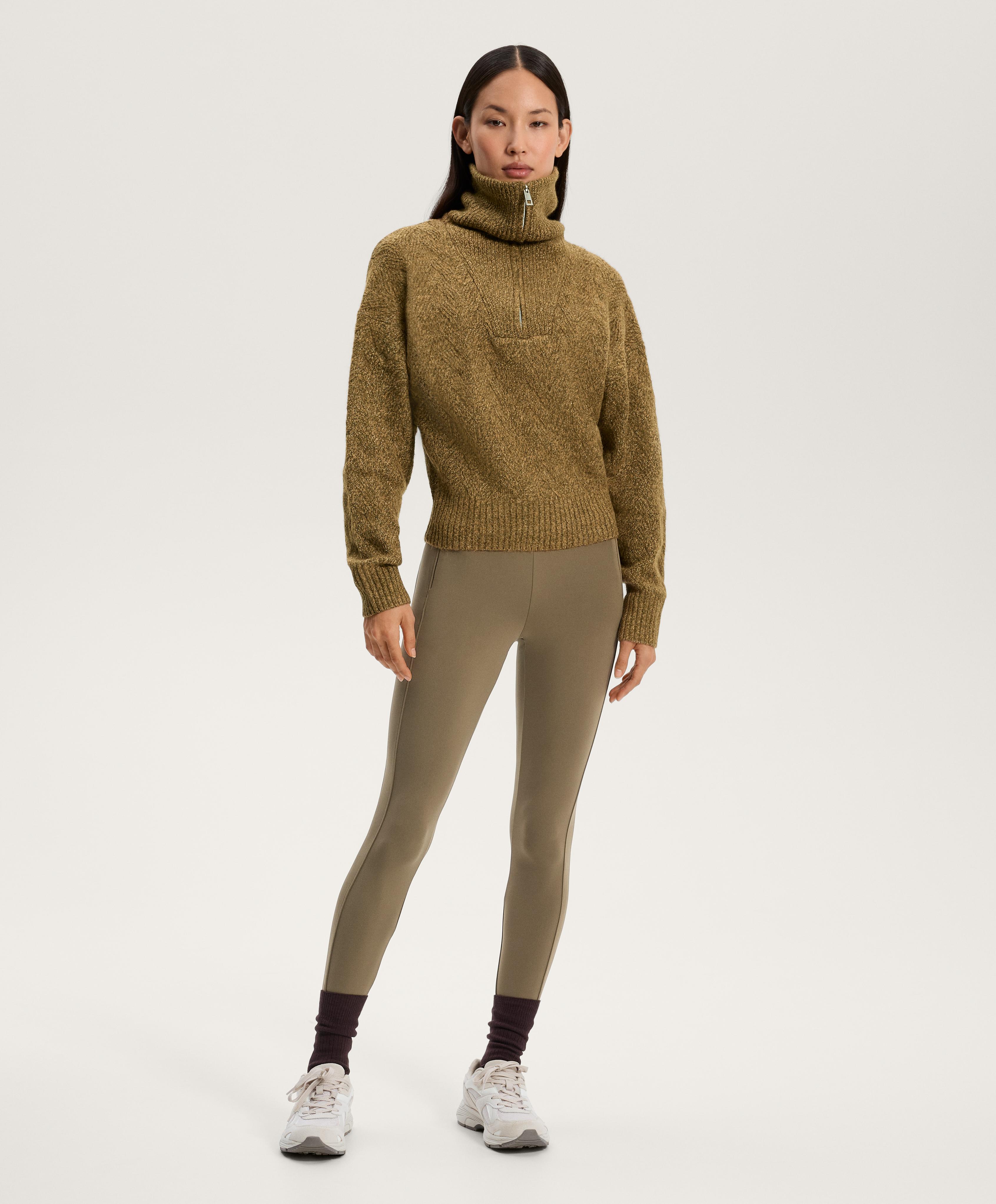 سترة محاكة بخيط مخلوط ونصف سحاب - تنزيلات