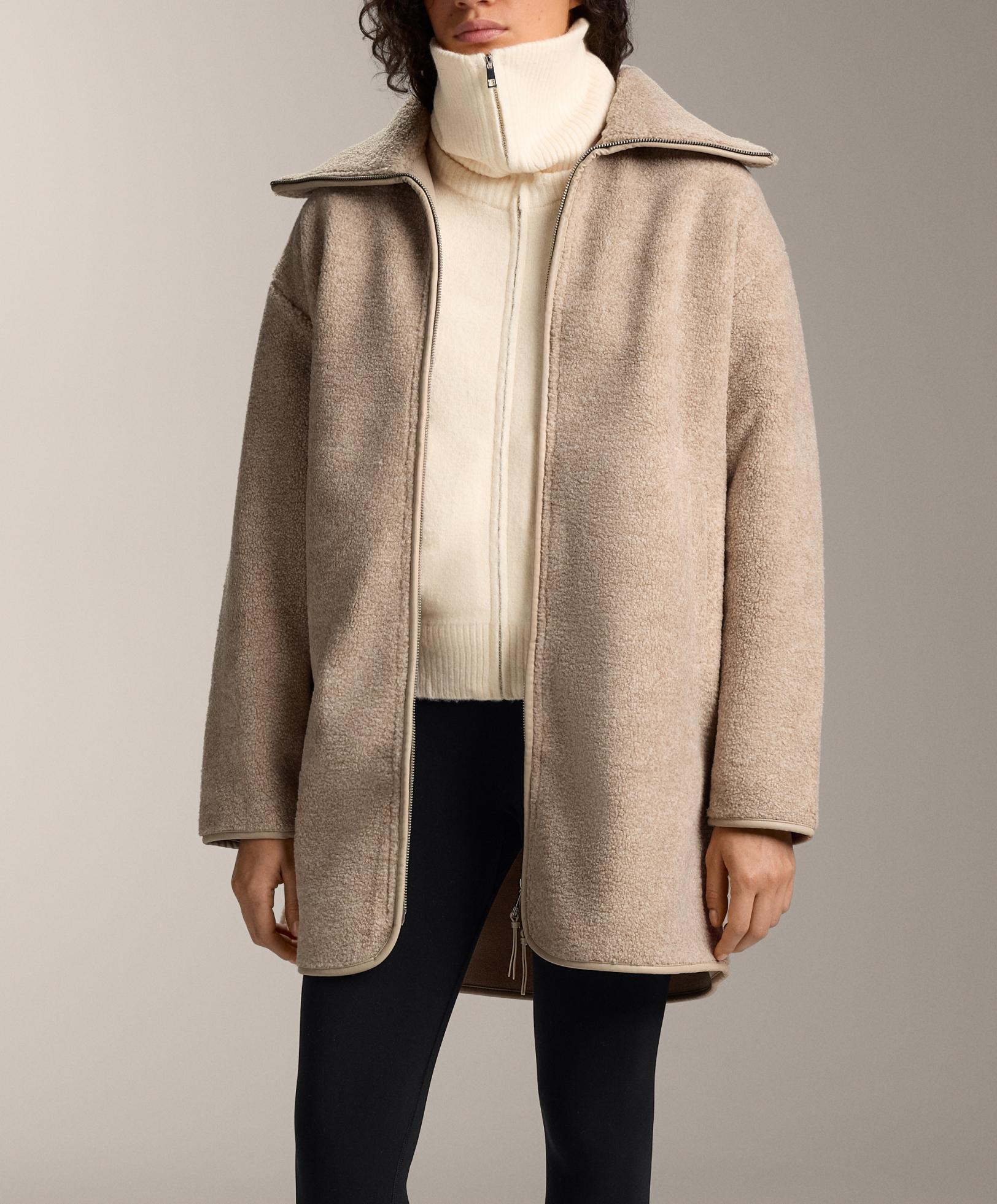 Duga visoki struk od janjećeg runa